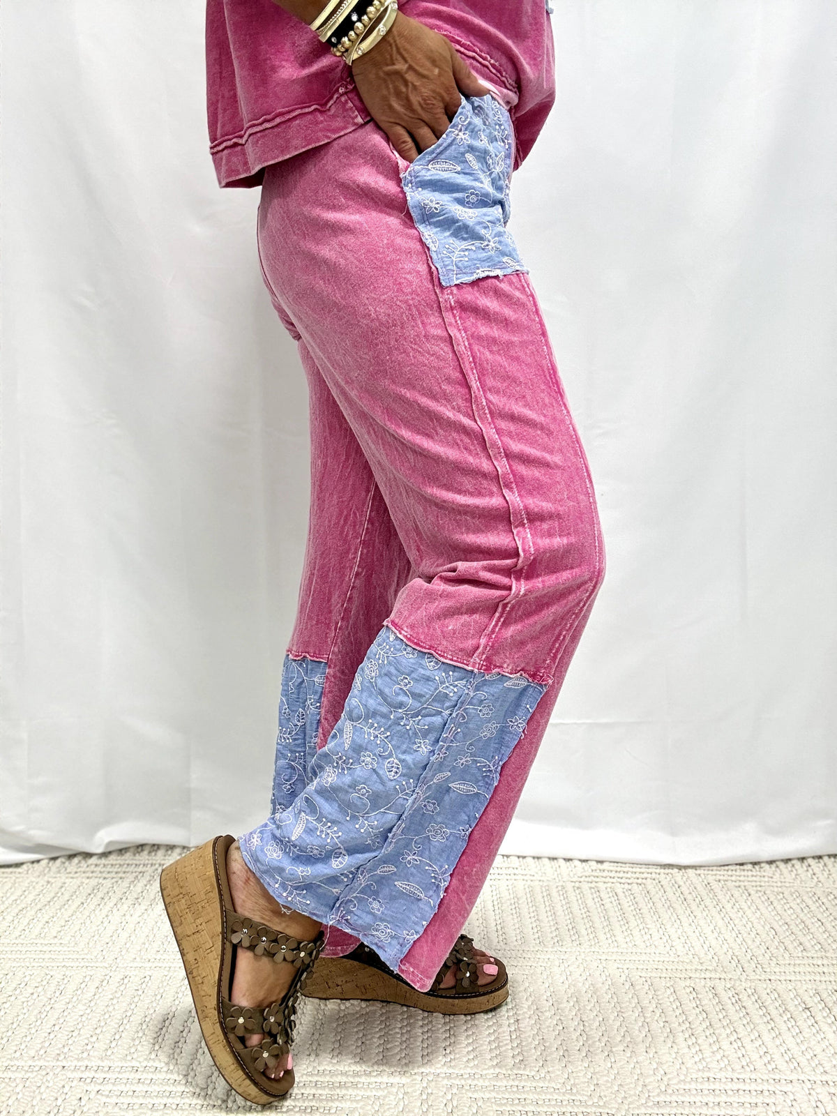 Wildflower Party Mineral Washed Pants In 2 Colors