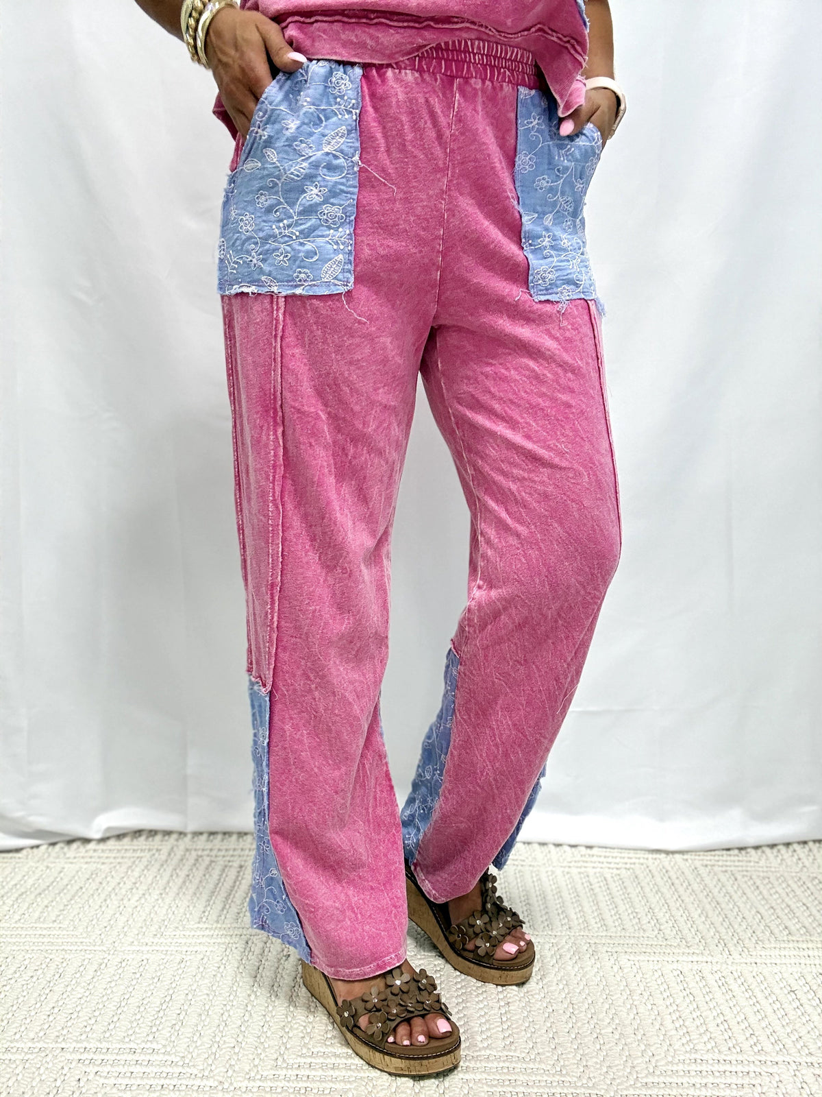 Wildflower Party Mineral Washed Pants In 2 Colors