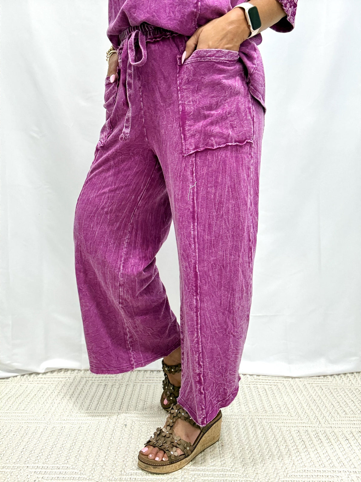 It's A Vibe Front Tie Pants In 10 Colors