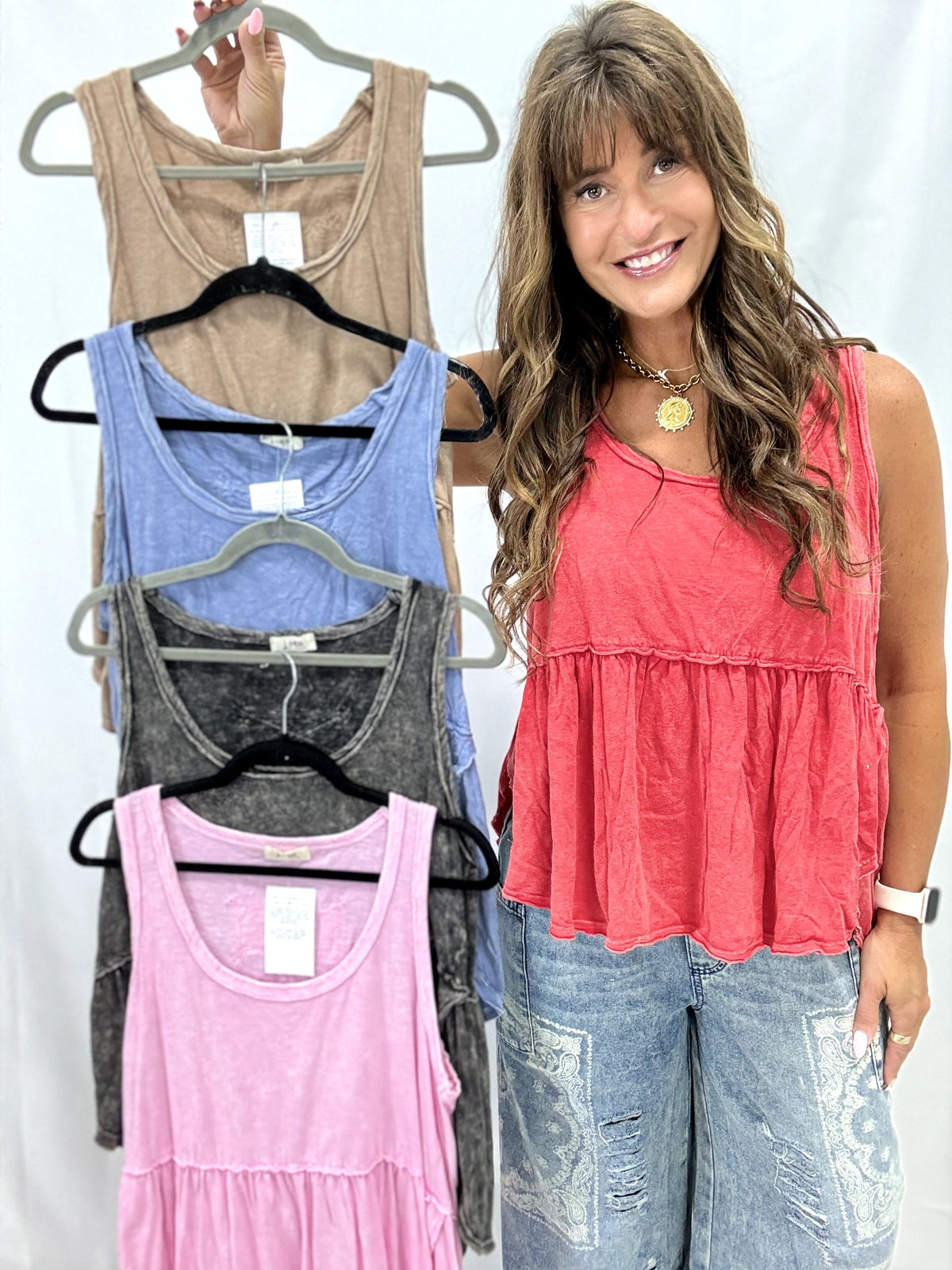 Easy Flow Mineral Washed Tank In 5 Colors
