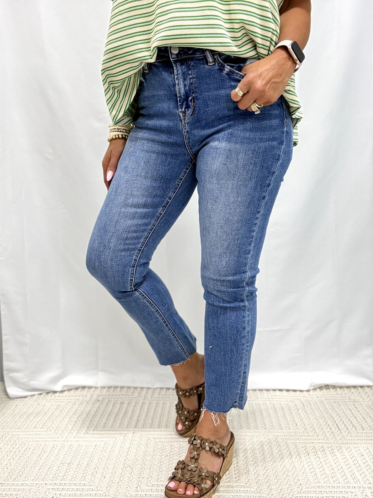 Mica Super High Rise Straight Leg Jeans 203