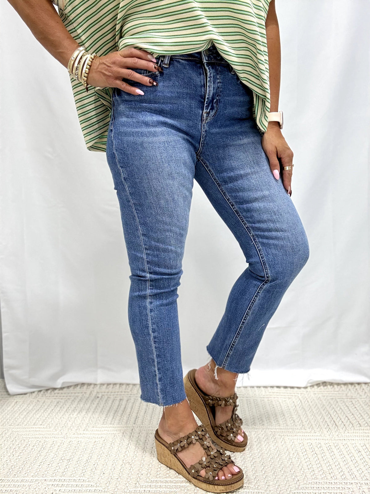 Mica Super High Rise Straight Leg Jeans 203