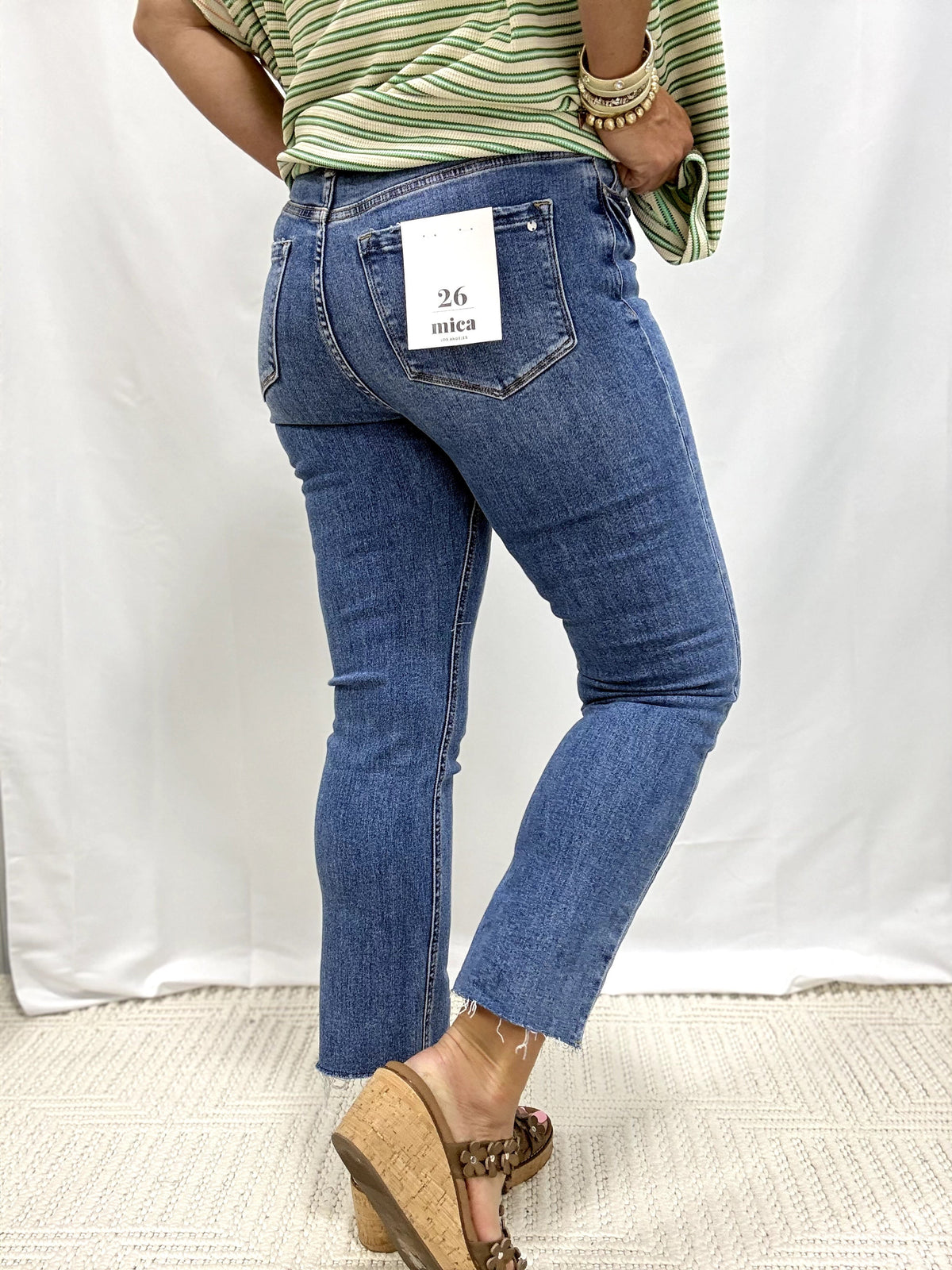 Mica Super High Rise Straight Leg Jeans 203