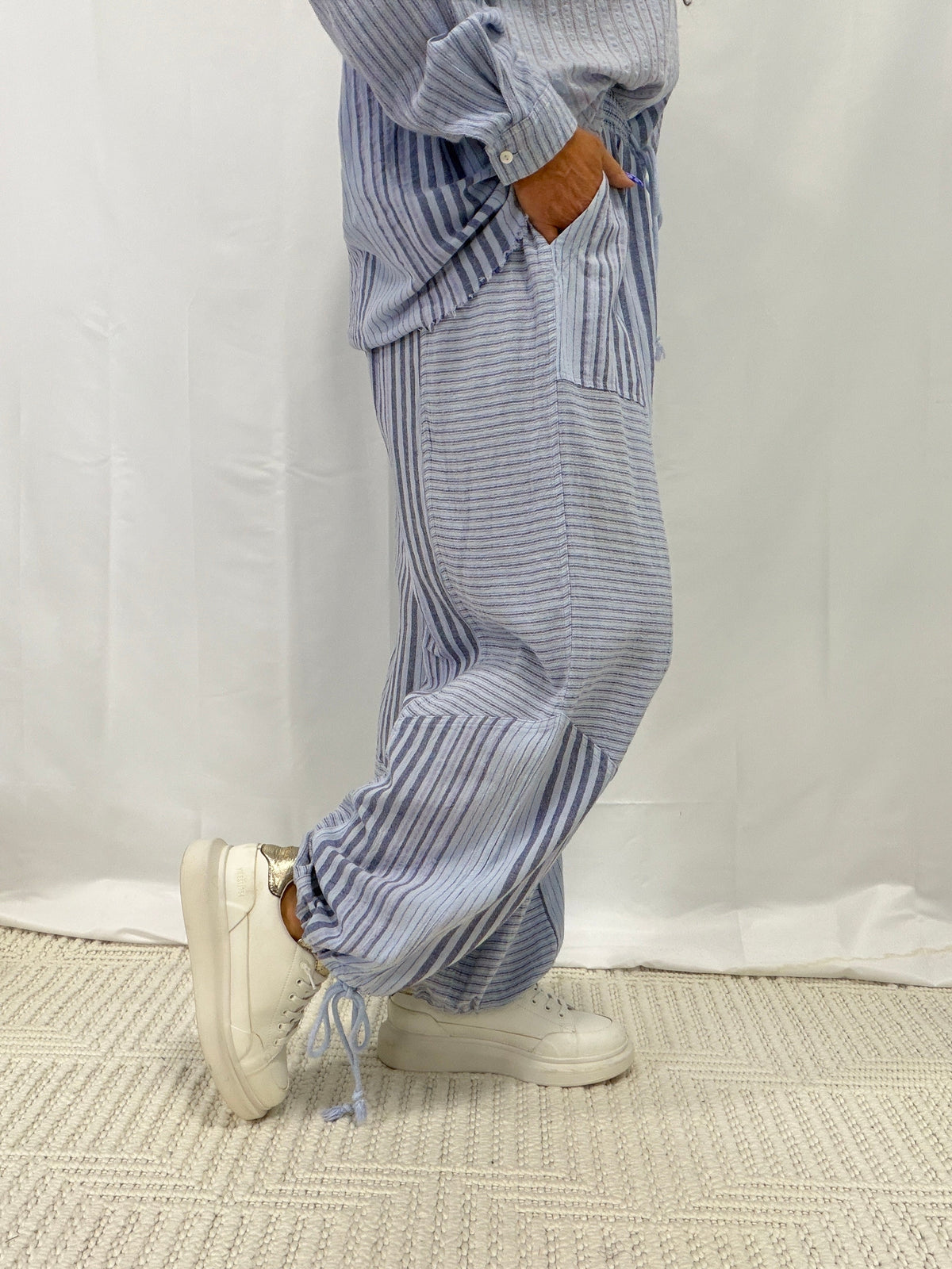 Slay Your Way Mineral Wash Cotton Pants In 2 Colors