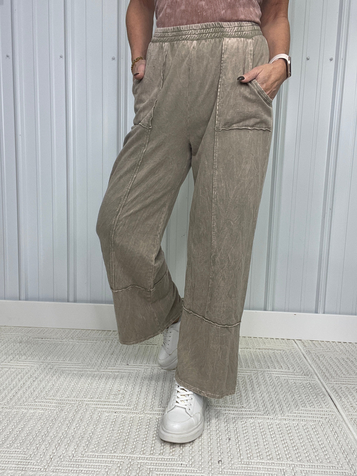 Something Right Mineral Washed Pants In 3 Colors
