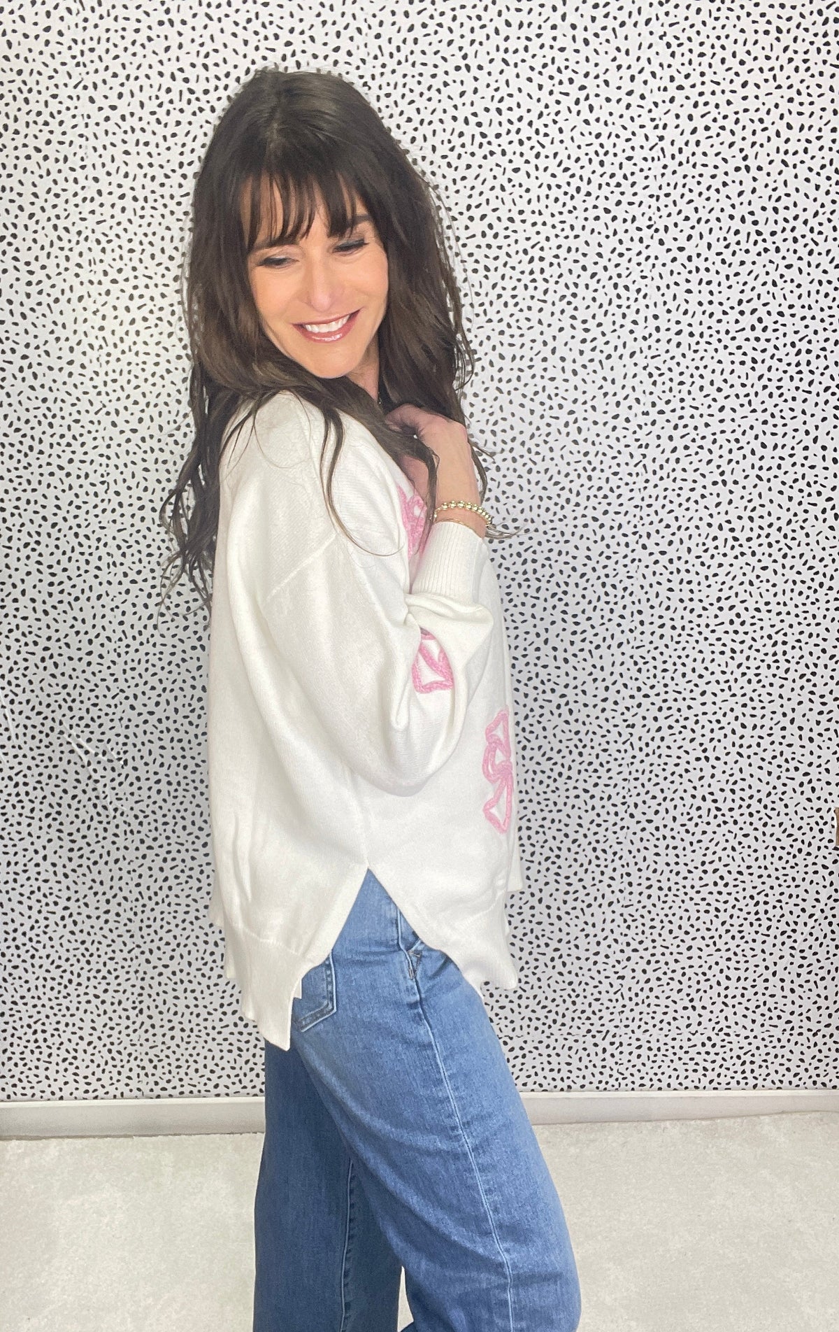 Tied With Love Ribbon Flower Sweater Top *Final Sale*