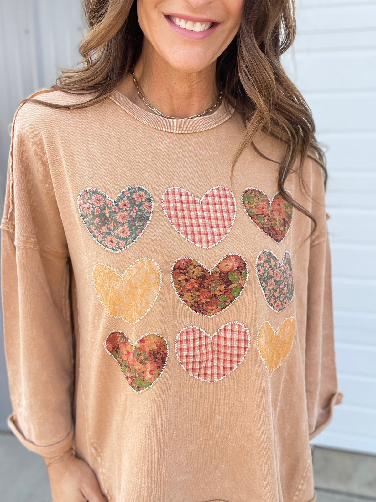 Full Of Love Heart Patch Knit Pullover In 3 Colors *Final Sale*