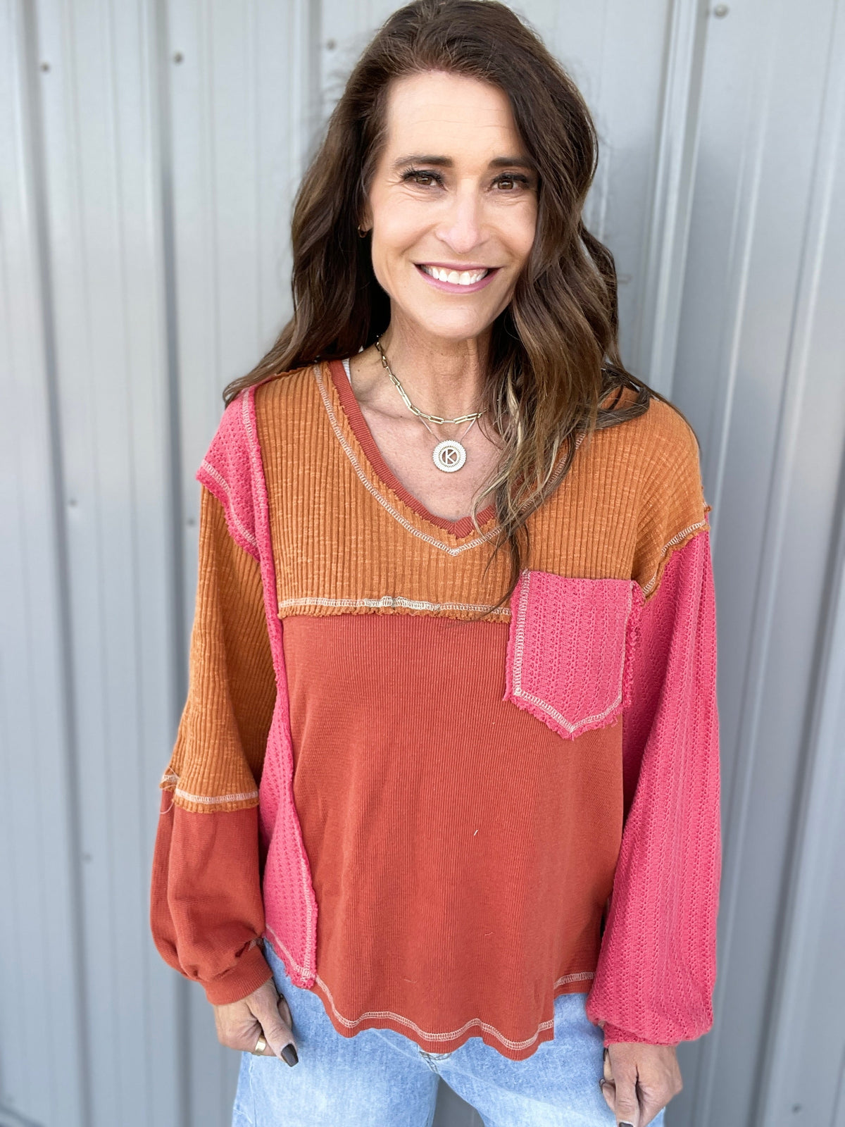 POL Take On The World Thermal Top In 2 Colors *Final Sale*