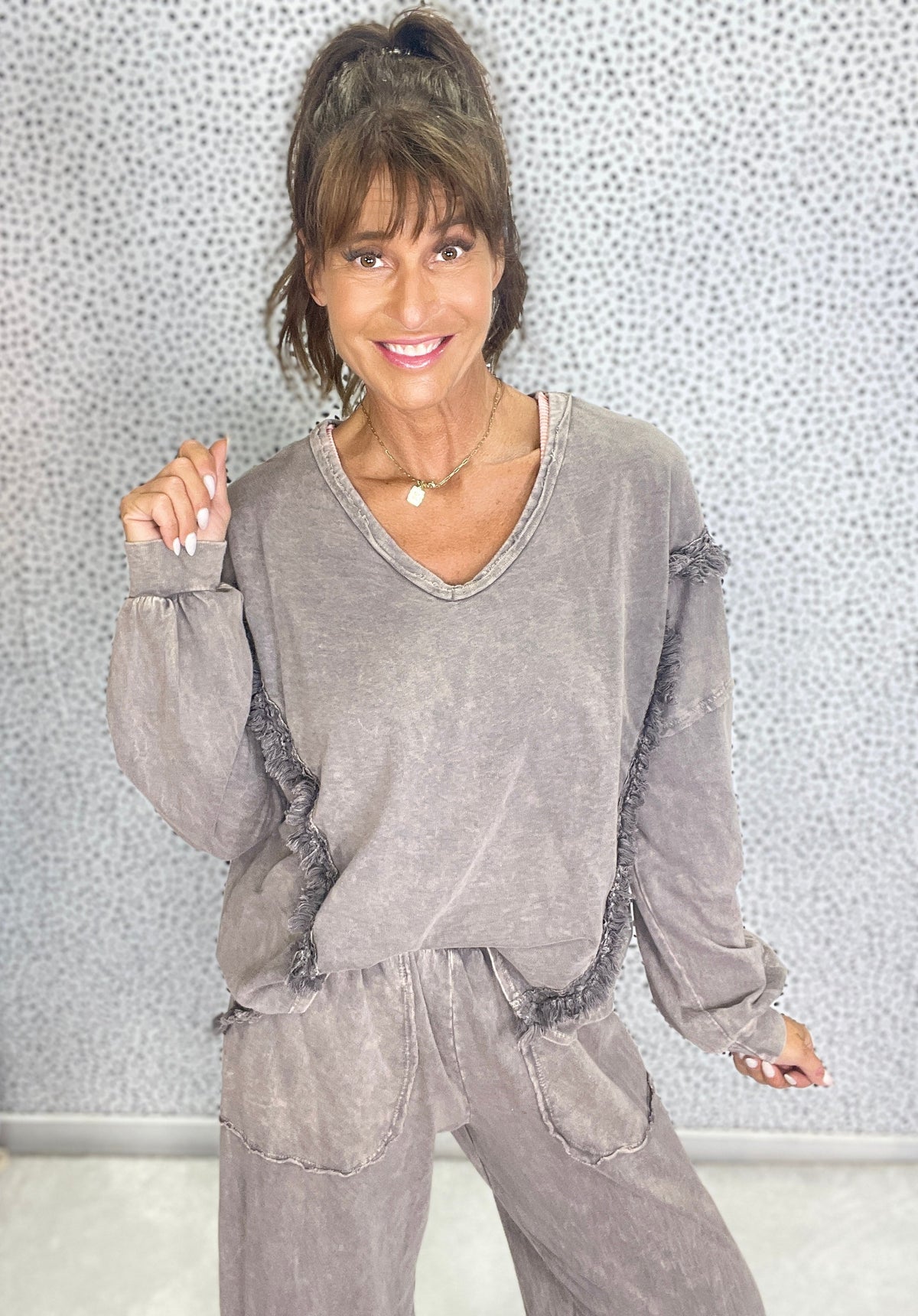The Boho Bloom Lounge Top In 4 Colors *Final Sale*
