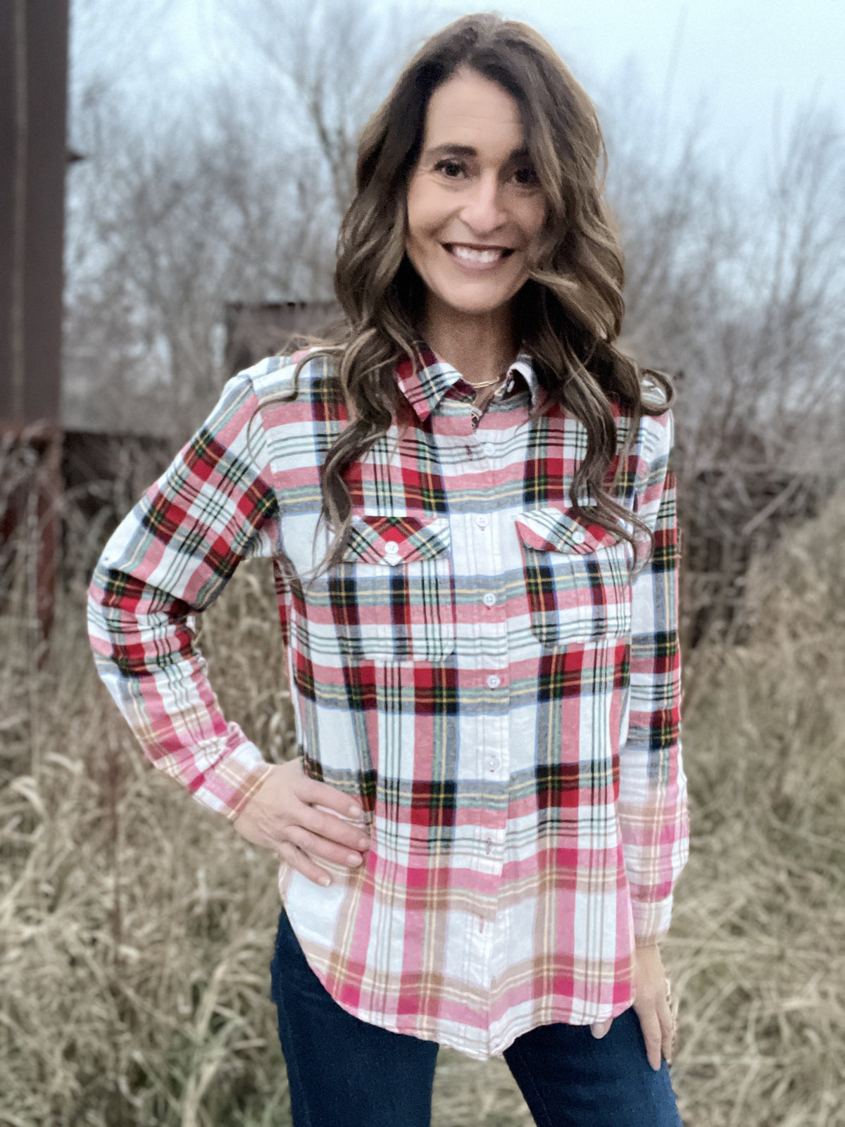 Red and White Flannel