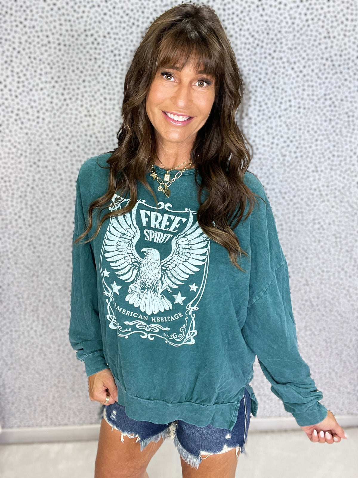 Free Spirit Mineral Wash Sweatshirt in 9 Colors *Final Sale*