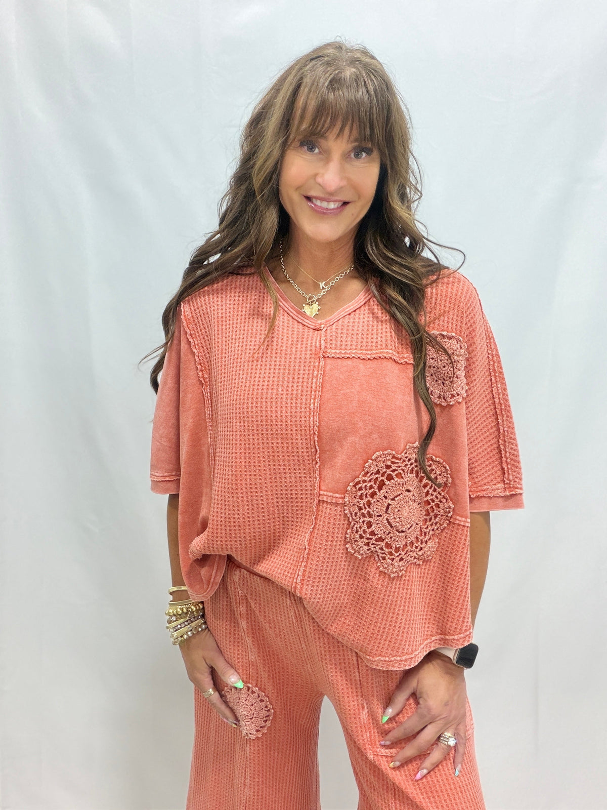 Sea Glass Crochet Patch Top in 3 Colors