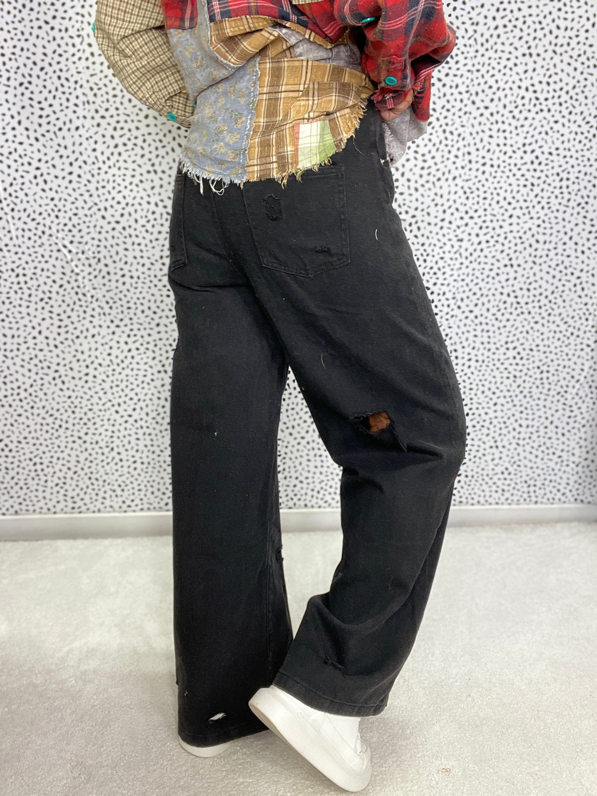 POL Everyday Edge Distressed Pants In 2 Colors