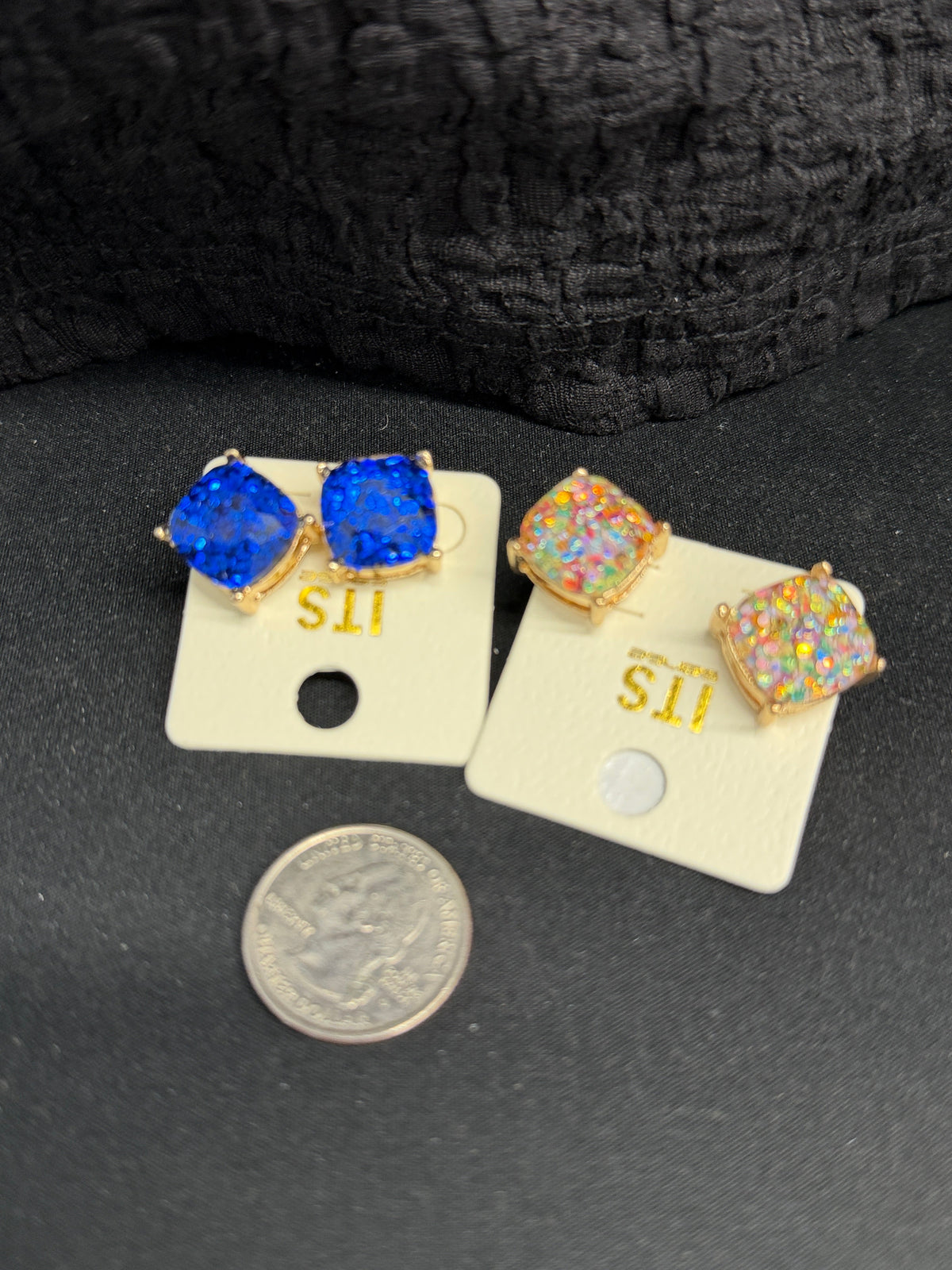 Big Fancy Sparkle Stud Earrings in 2 Colors *Final Sale*