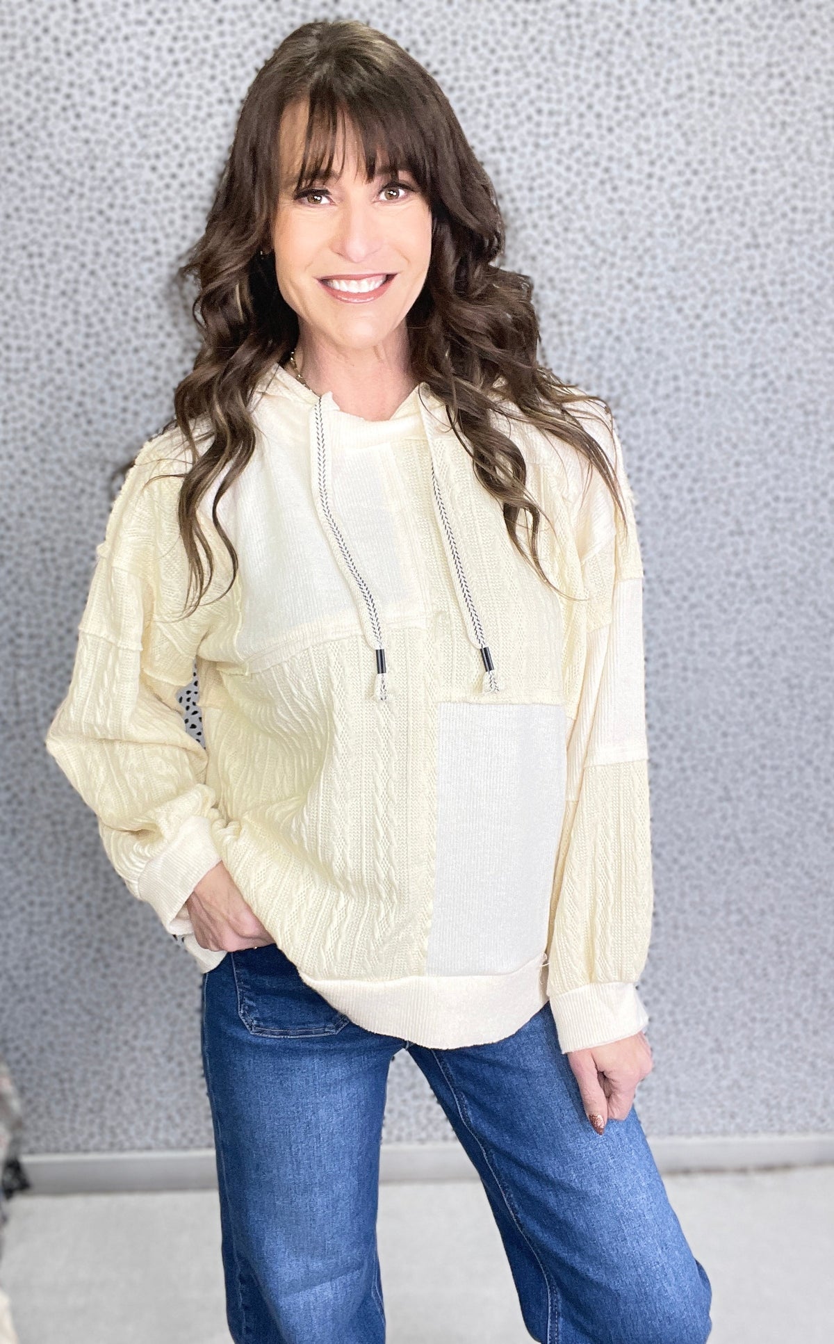 POL You Go First Balloon Sleeve Hoodie In 2 Colors *Final Sale*