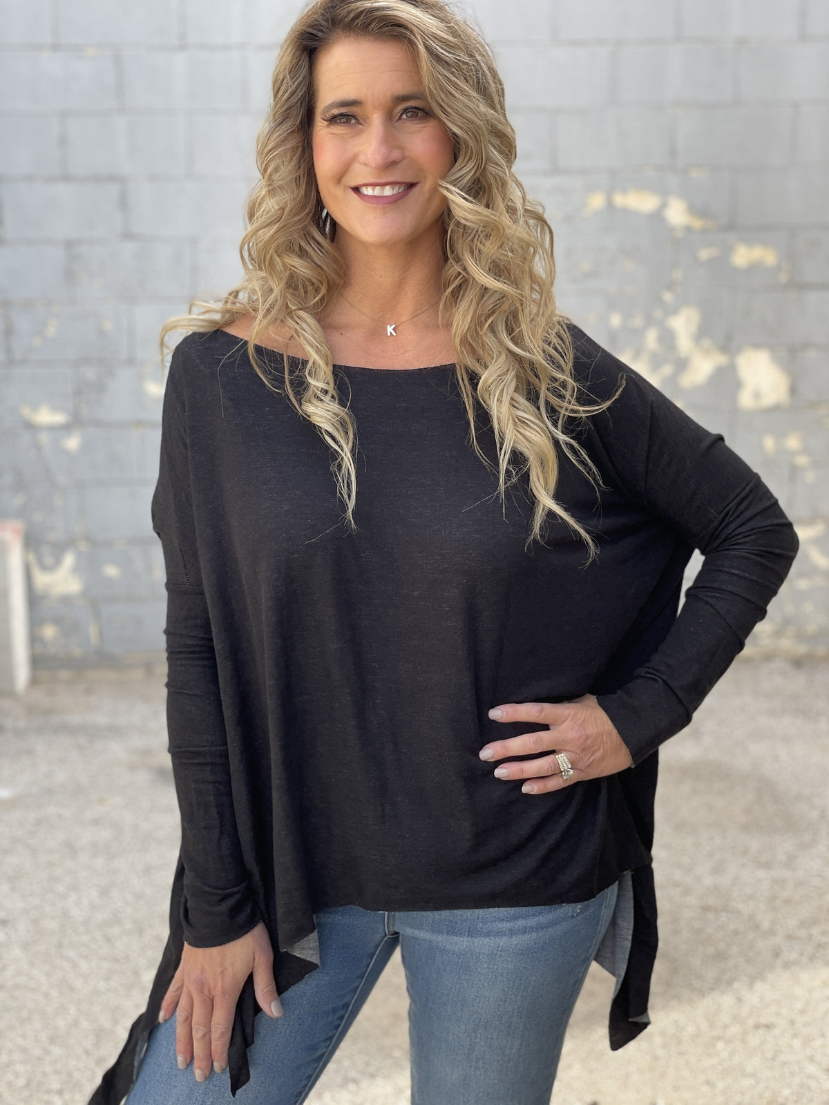 Easy Asymmetrical Top *Final Sale*