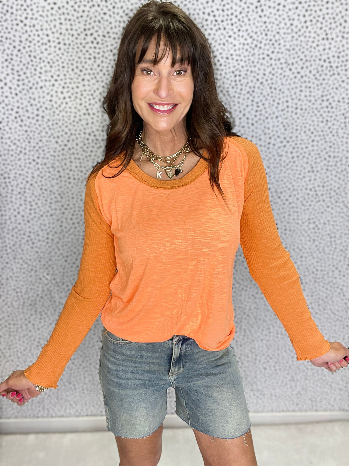POL Free To Do It All Raglan Sleeve Top In 2 Colors *Final Sale*