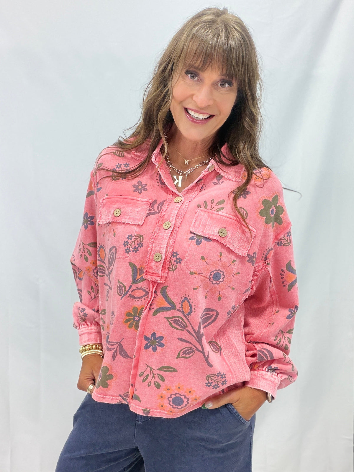 Wildflower Whisper Mineral Wash Top In 6 Colors