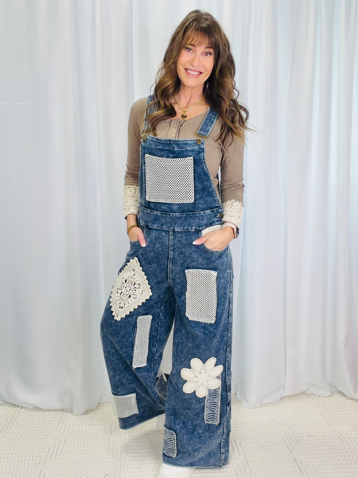 POL Fun Days Ahead Overalls In Indigo