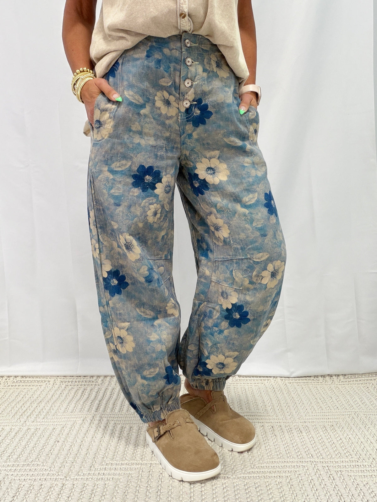 POL Standing Before You Jogger Pants In Navy