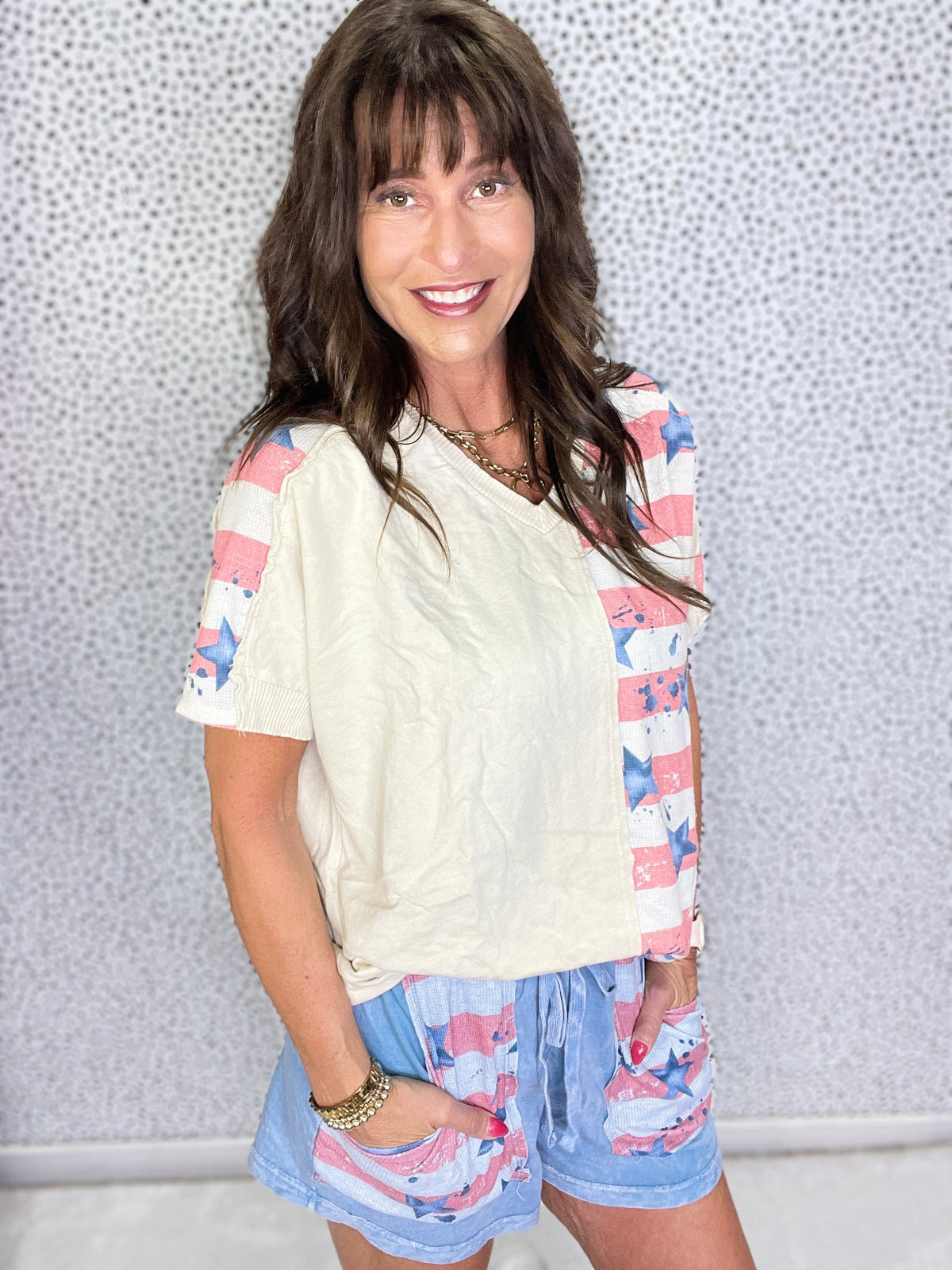 Americana Blitz Top in 2 Colors *Final Sale*