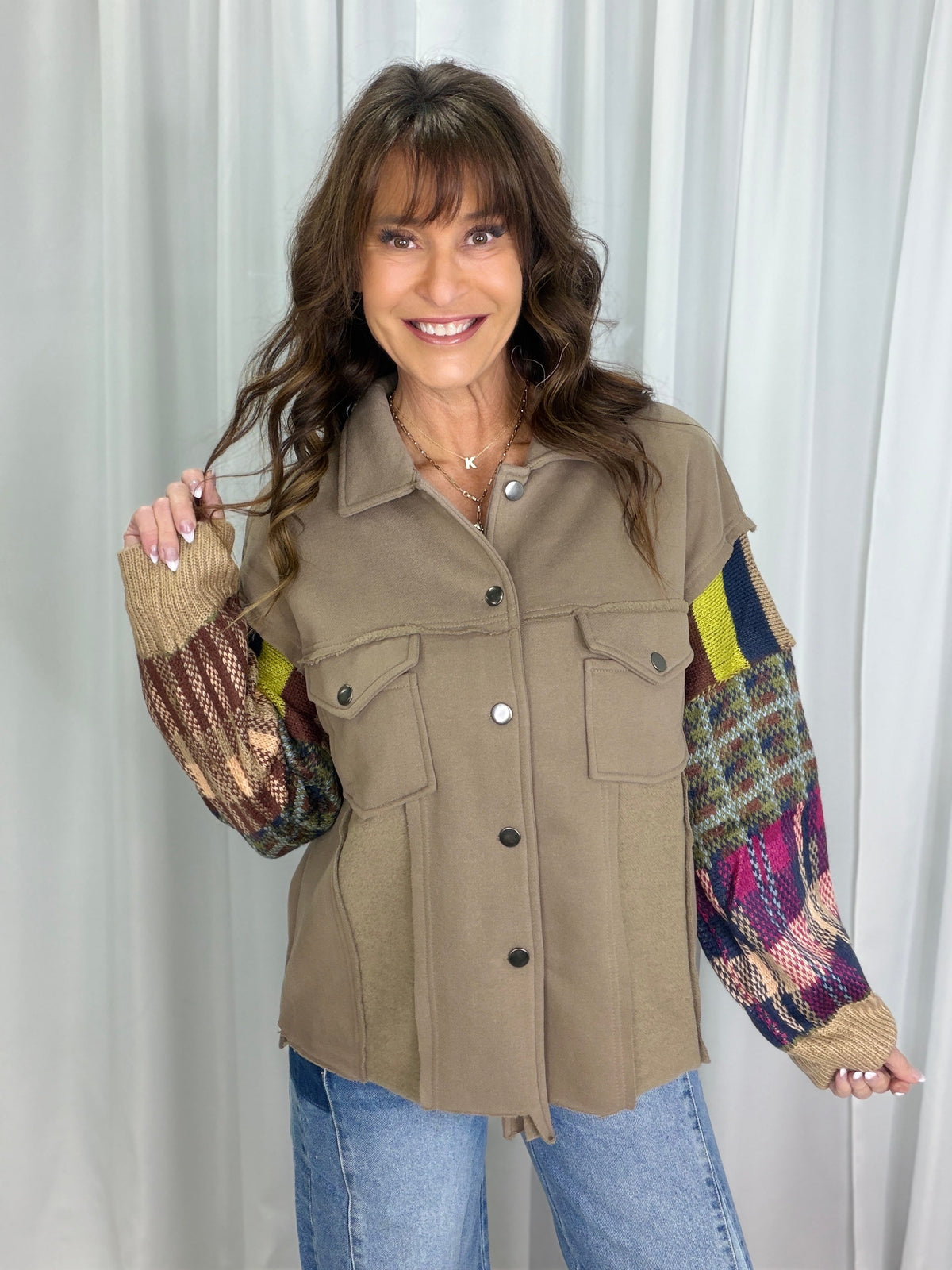 Far Away Long Sleeve Top In Mocha *Final Sale*