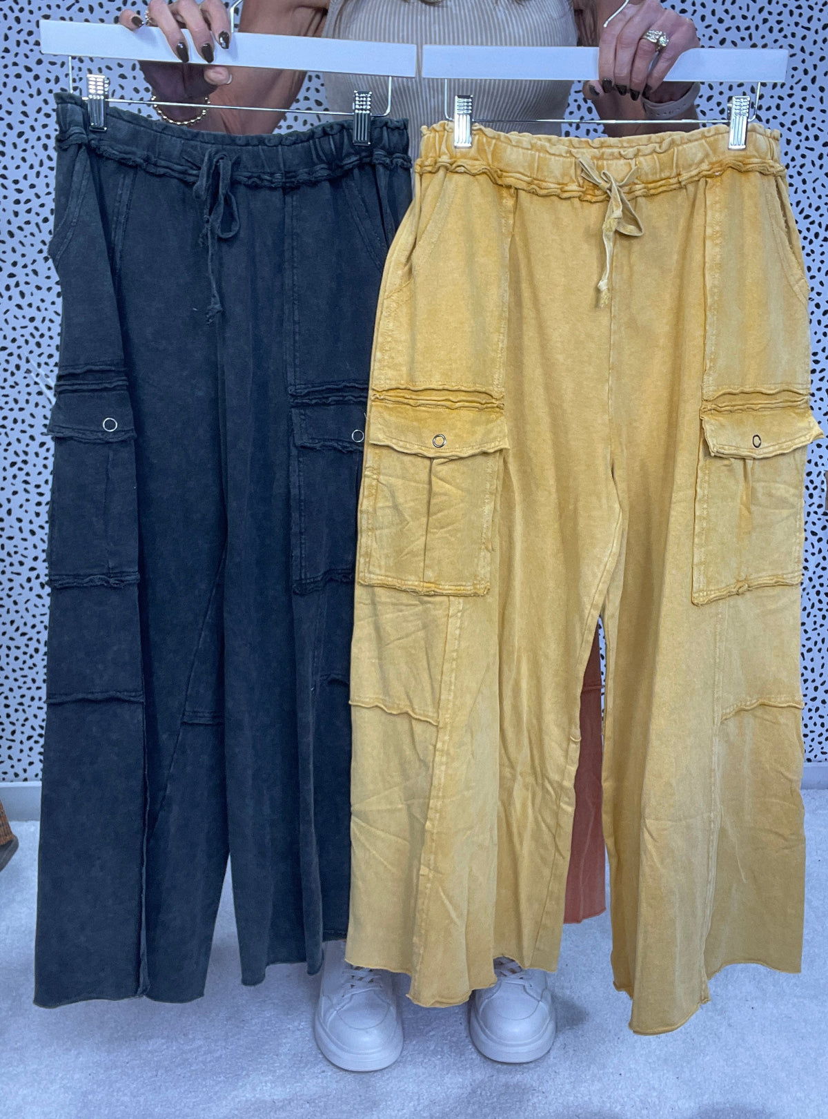 Where It's At Wide Leg Cargo Pants In 8 Colors *Final Sale*