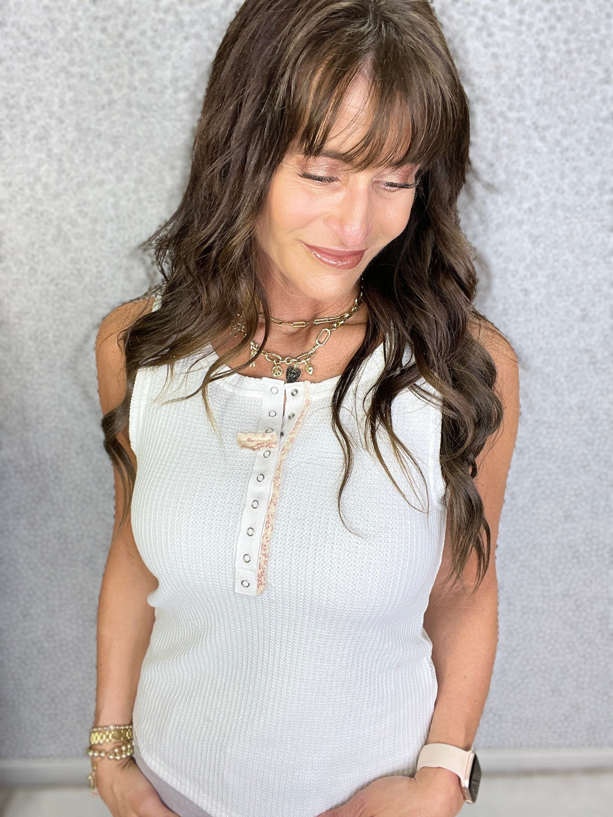 POL I'm Not Stopping You Tank Top In Ivory *Final Sale*