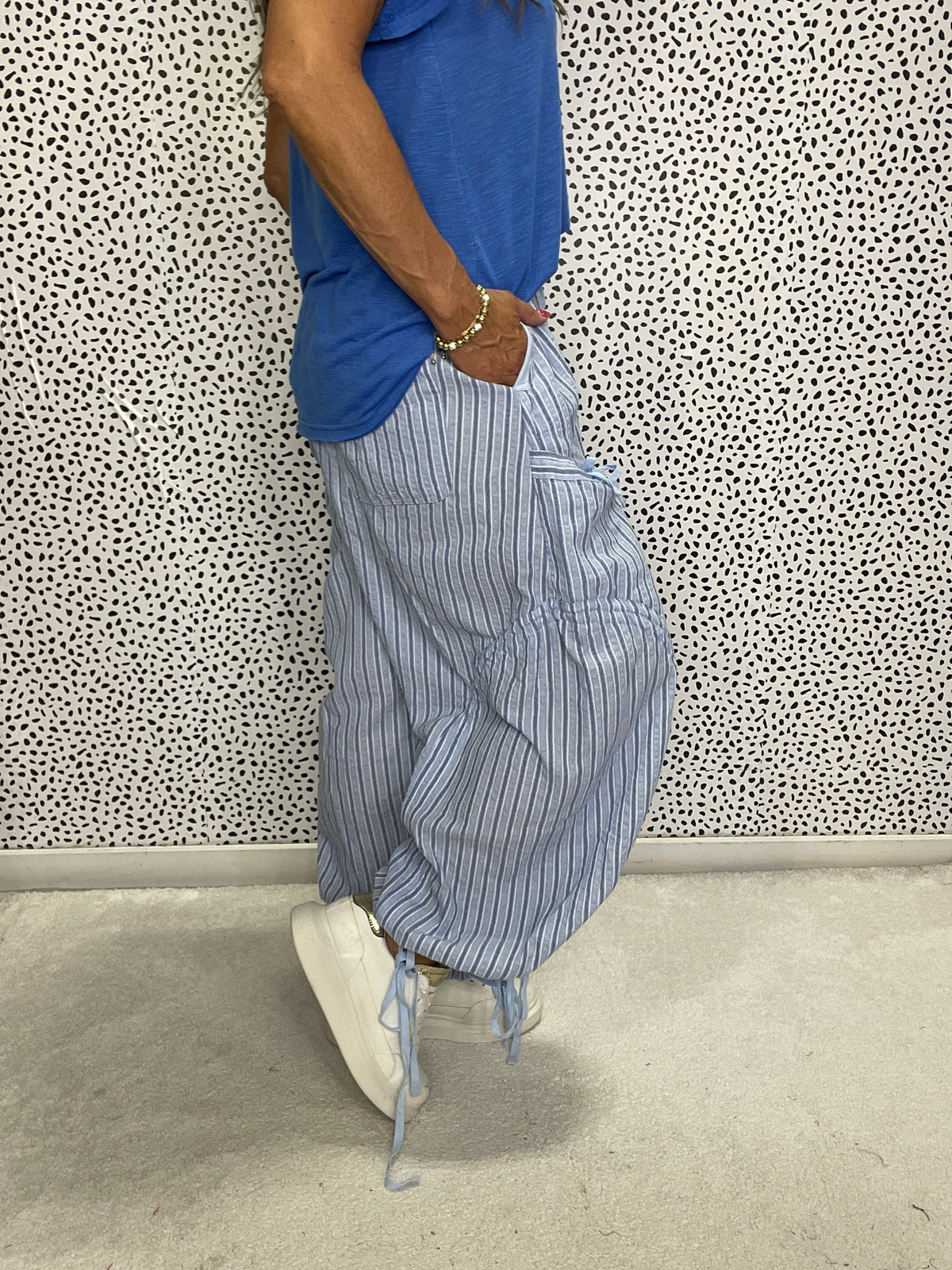 DriftLine Striped Cargo Joggers In 2 Colors