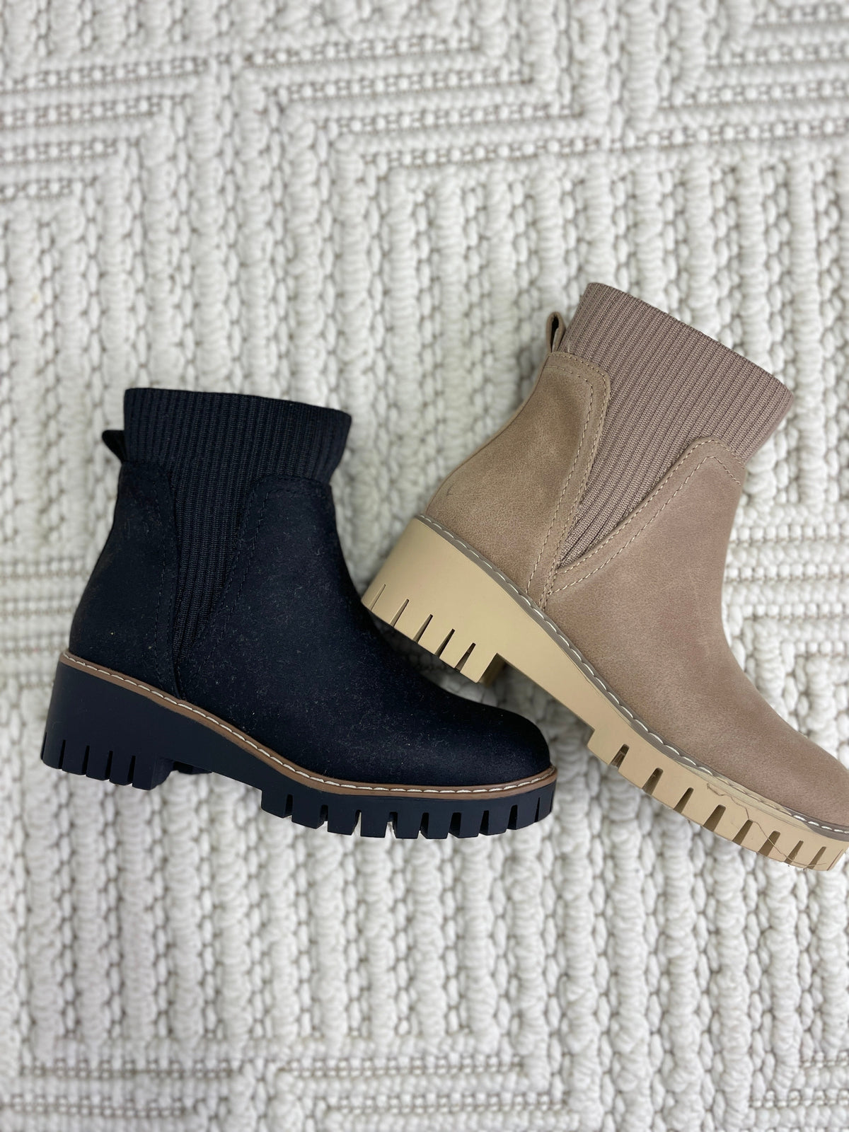 Magnolia Sweater Cuff Boots In 2 Colors
