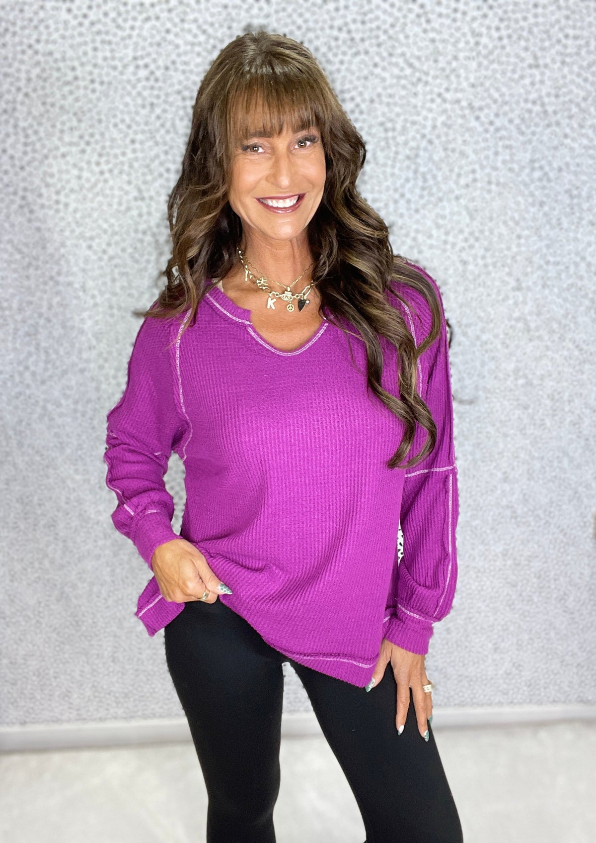 Brushed Thermal Tunic Top in 2 Colors *Final Sale*