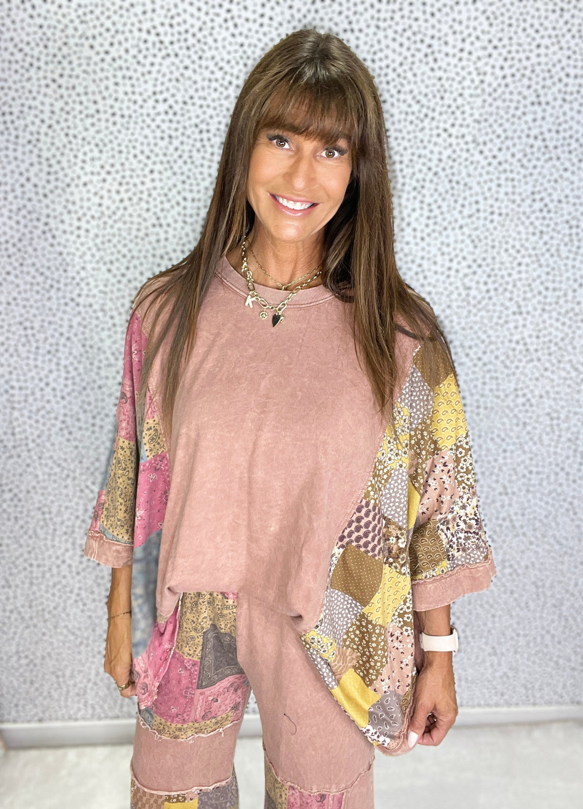 Boho Canyon Patchwork Poncho Top In 3 Colors