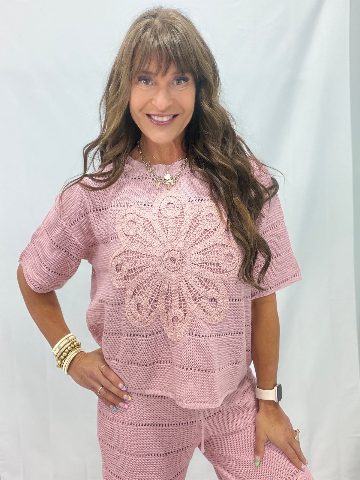Flower Child Crochet Top In 2 Colors
