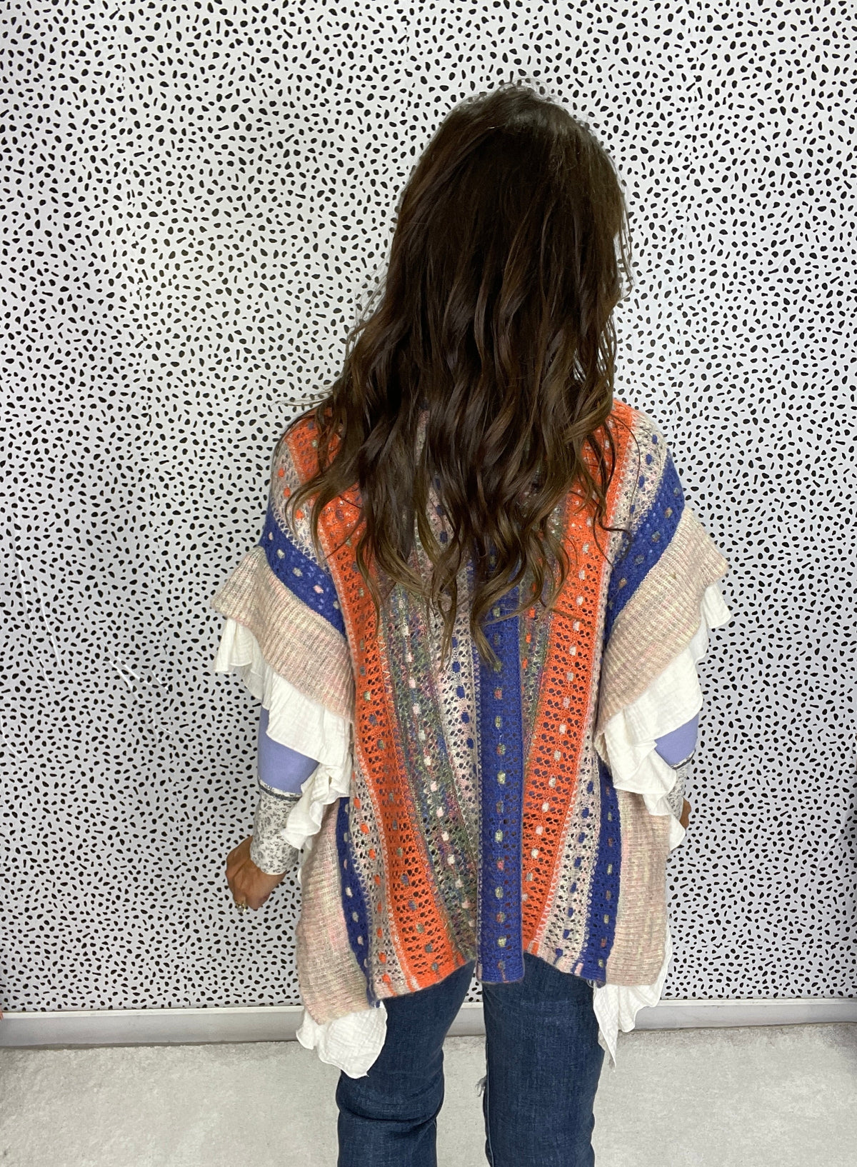 Pol Festival Ruffle Knit Cardigan