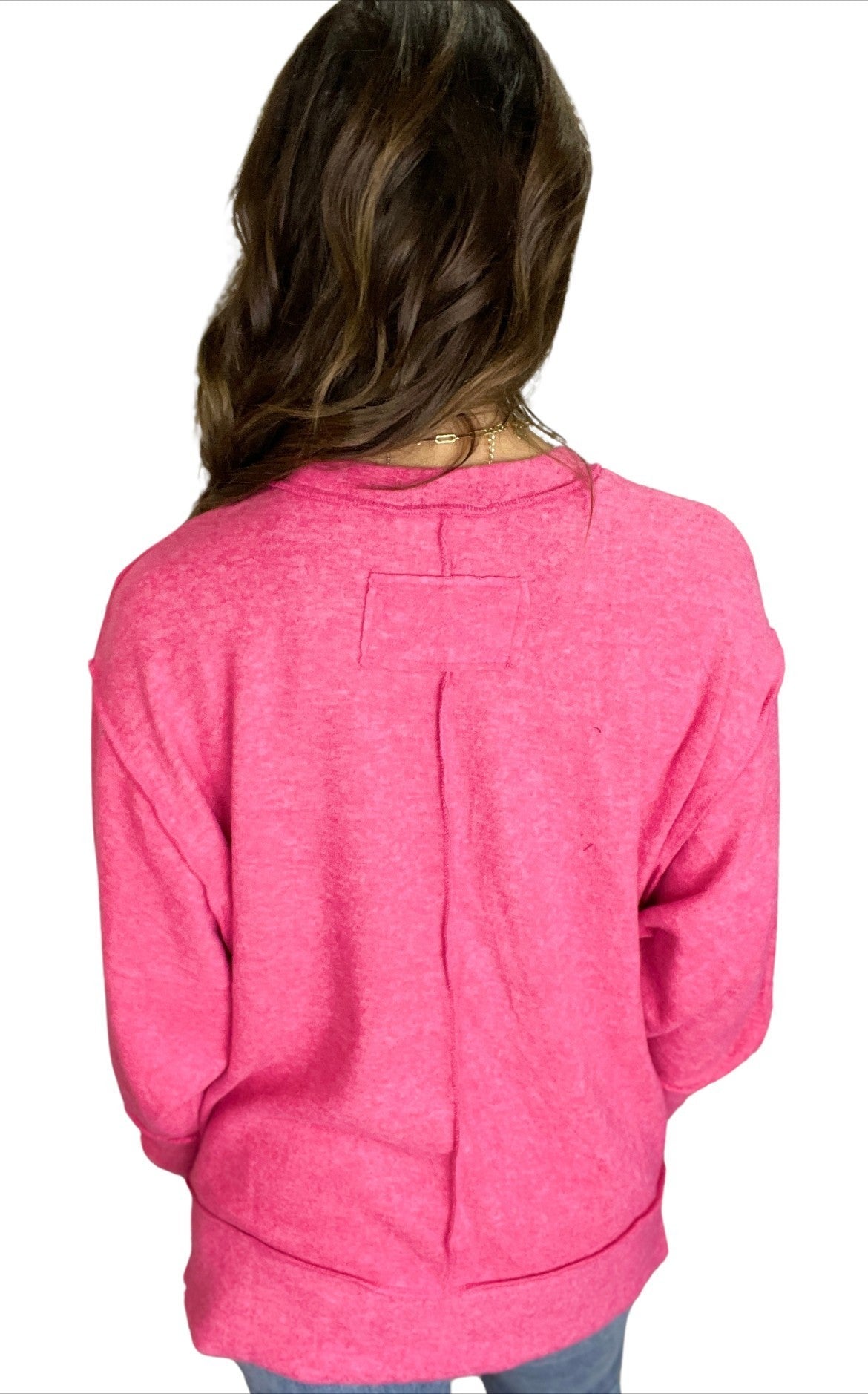 Soft Touch Brushed Sweater Top in Pink *Final Sale*