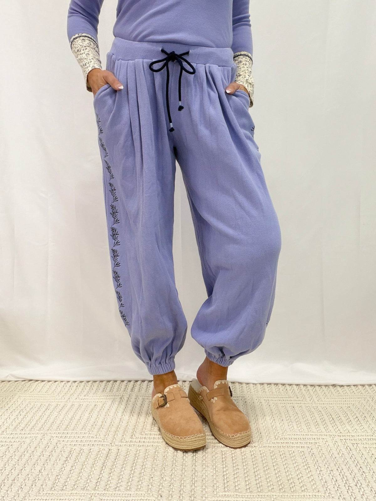 Pol Ember Relaxed Knit Pants