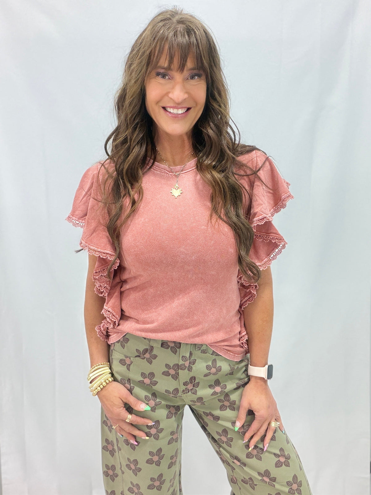 Queen For A Day Mineral Washed Top In 3 Colors