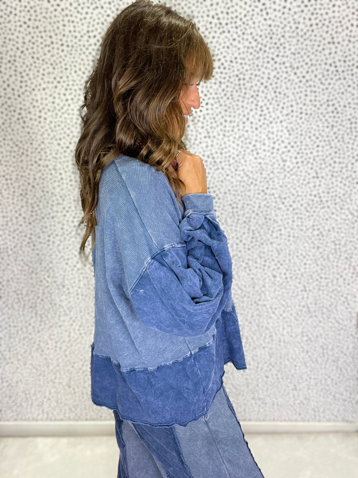 Mineral Washed V Neck, Dolman Sleeve Top in 2 Colors *Final Sale*