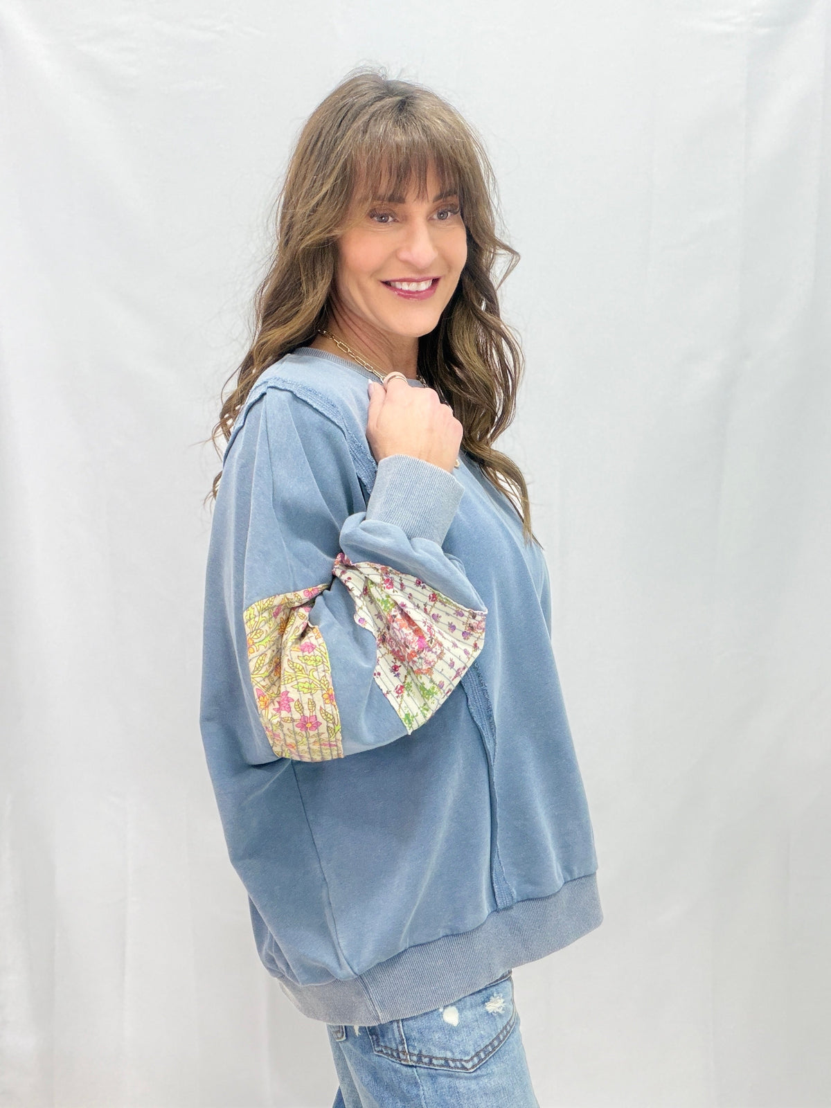 Get Back Up Washed Terry Top In 2 Colors
