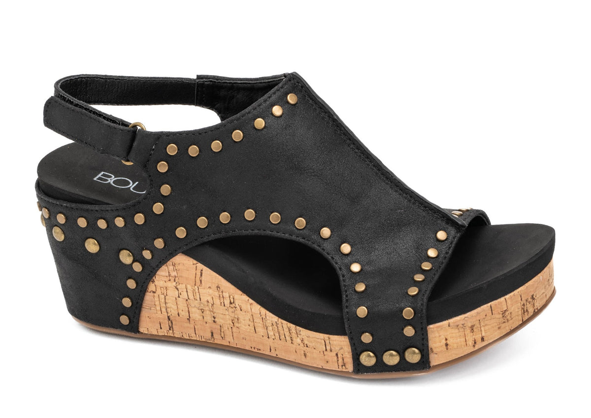 Corkys Carley Sandal In Black Studs *Final Sale*
