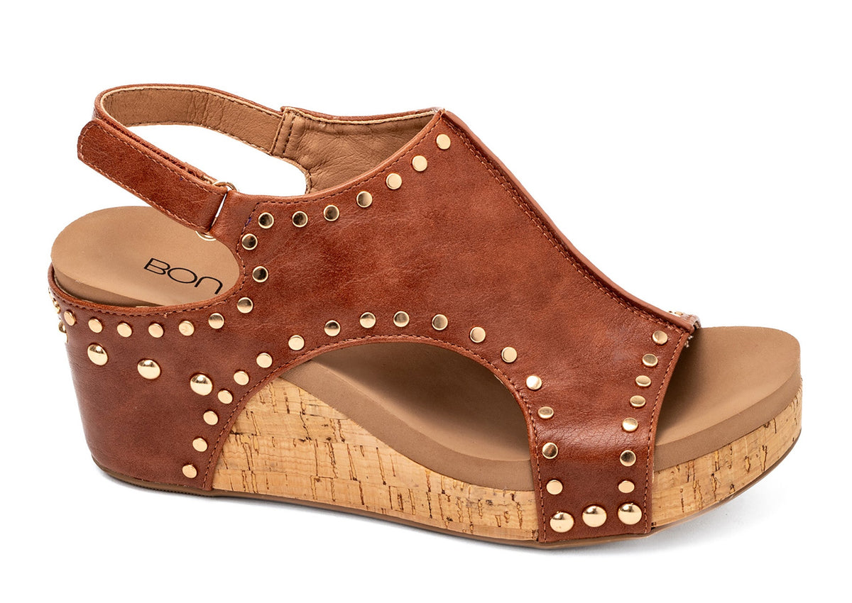 Corkys Carley Sandal In Cognac Studs *Final Sale*
