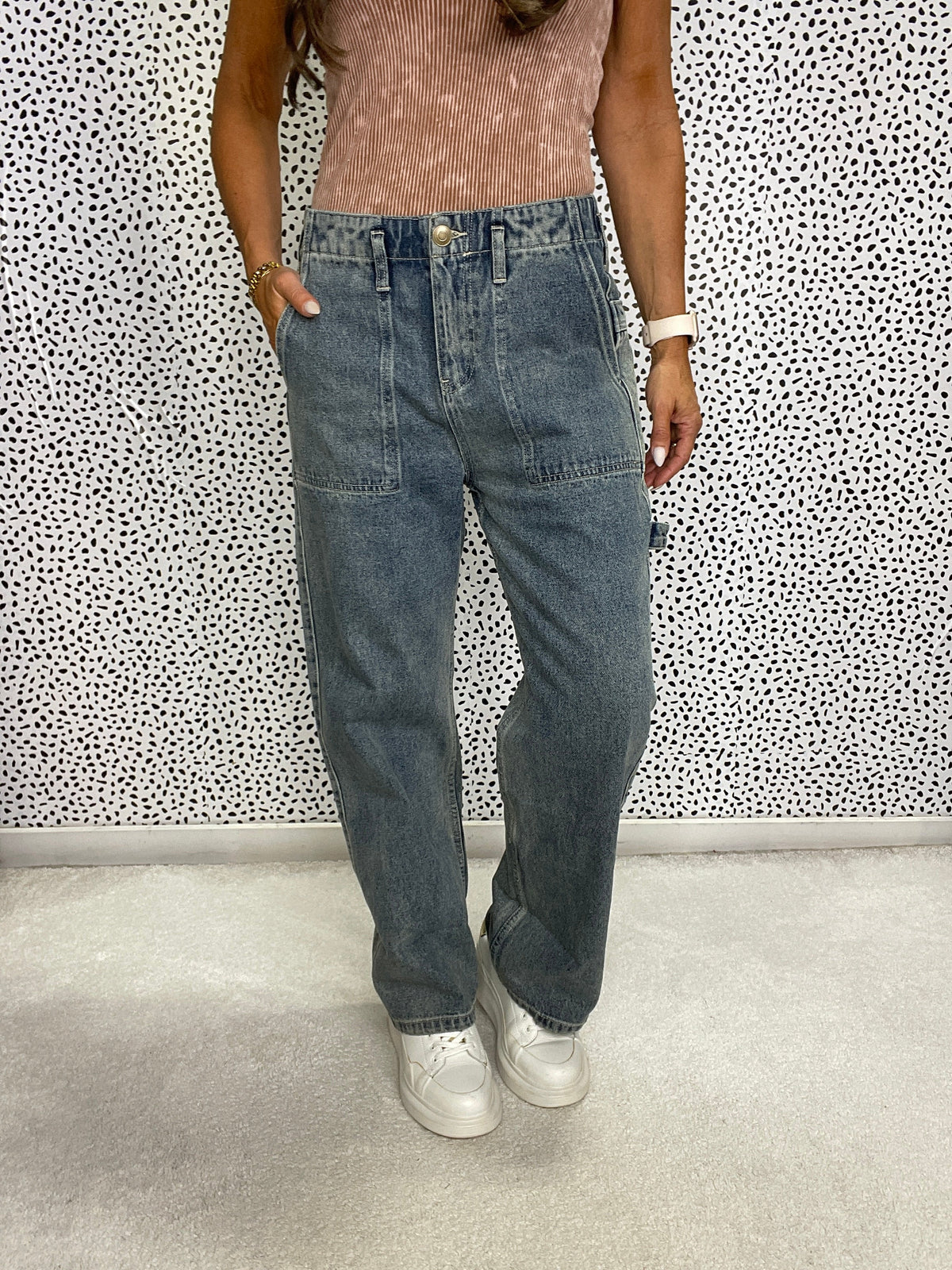 Oli & Hali Weekend Cuff Jeans In Vintage