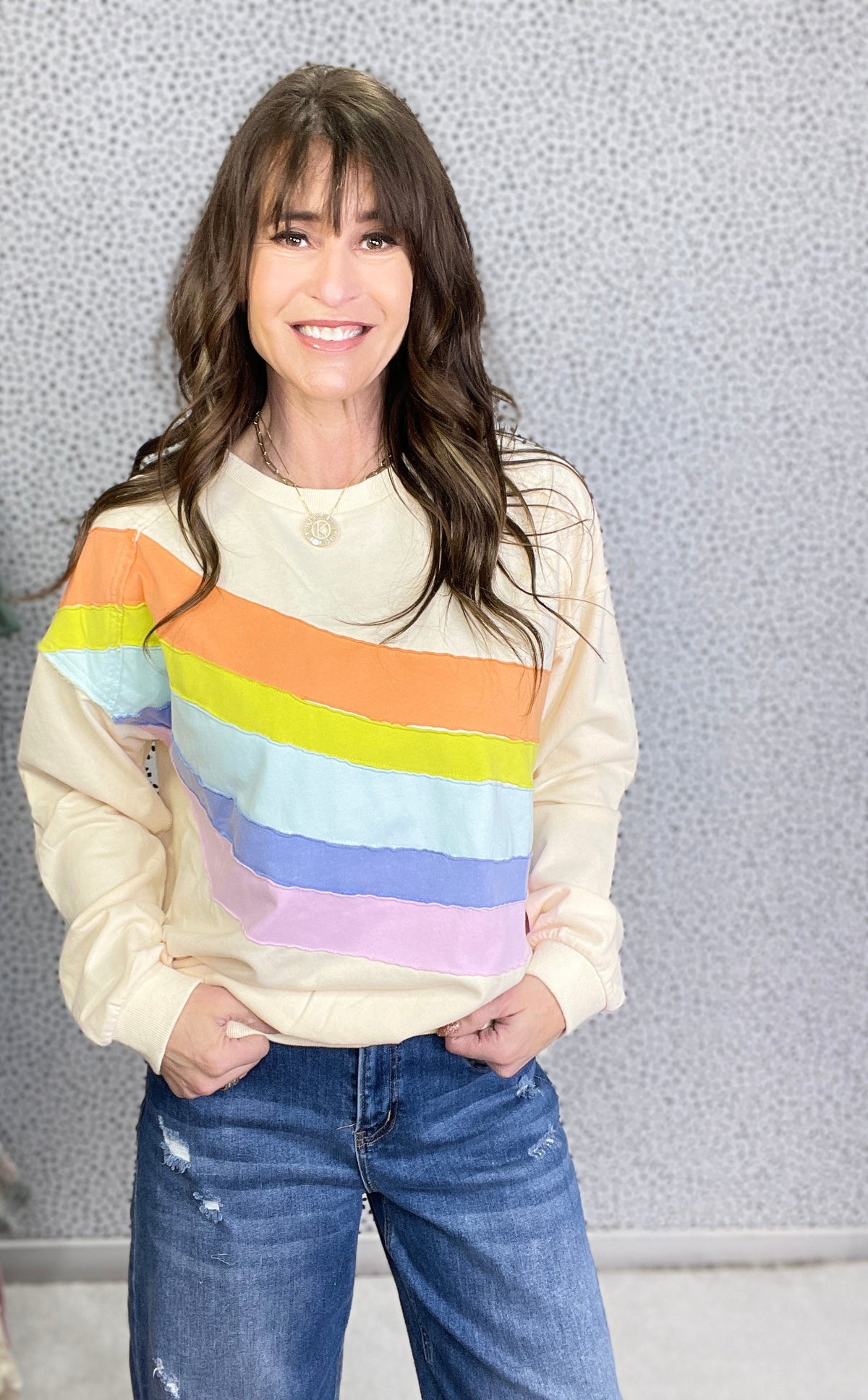 Color Me Happy Mineral Washed Pullover In 2 Colors *Final Sale*