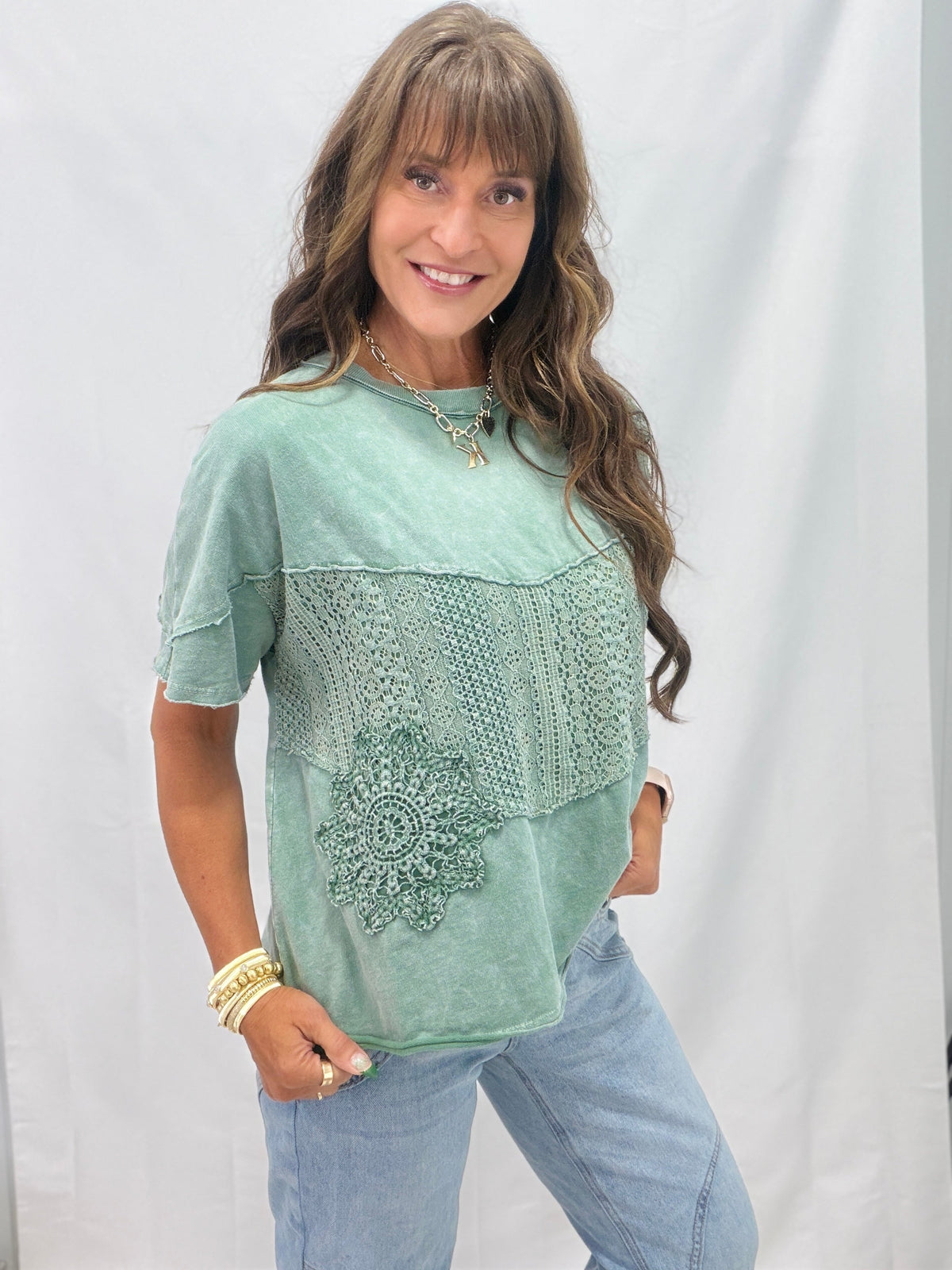 What You're Looking For Mineral Washed Short Sleeve Top In 6 Colors