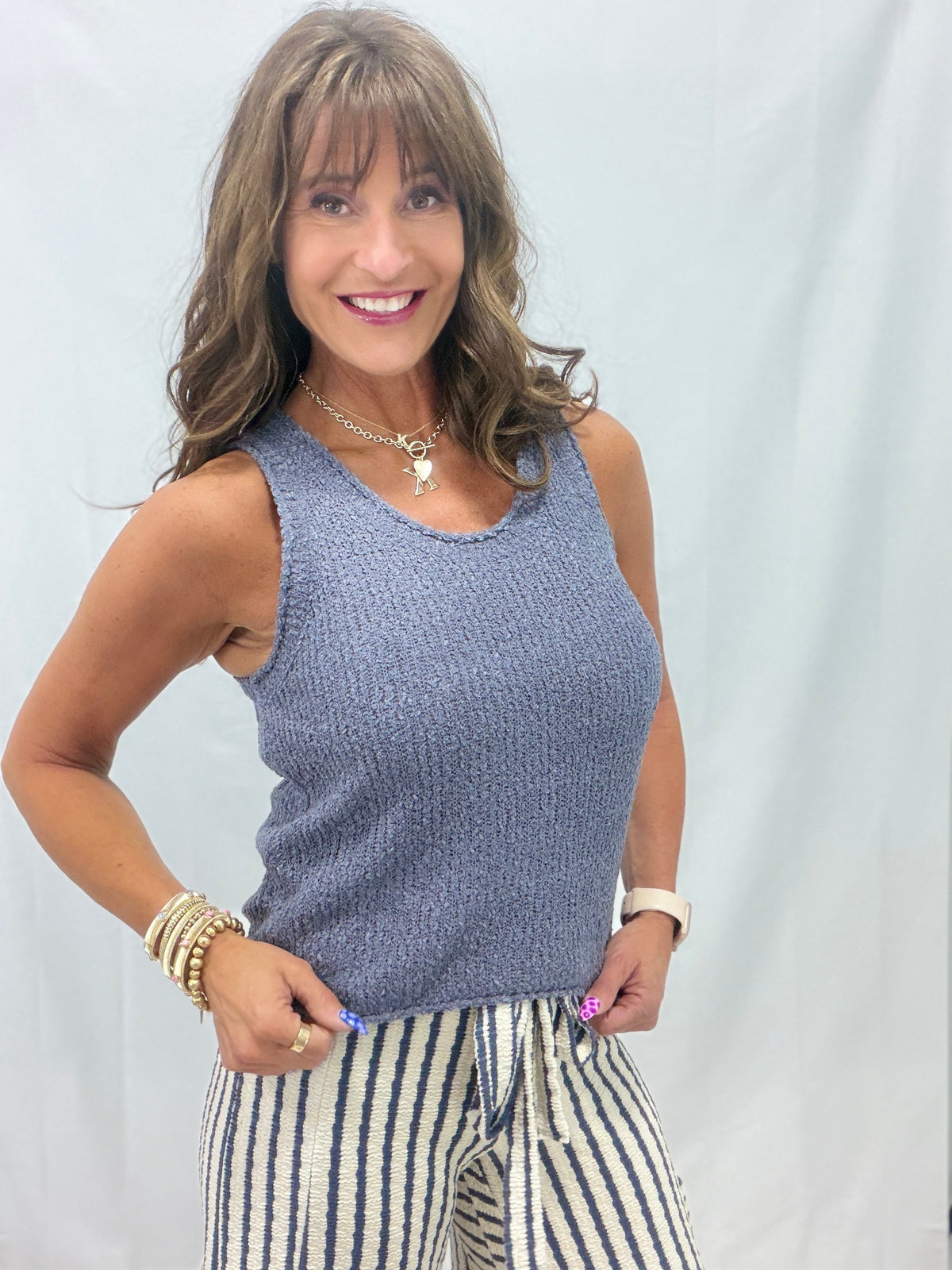 Cutting Corners Sweater Tank Top in 2 Colors