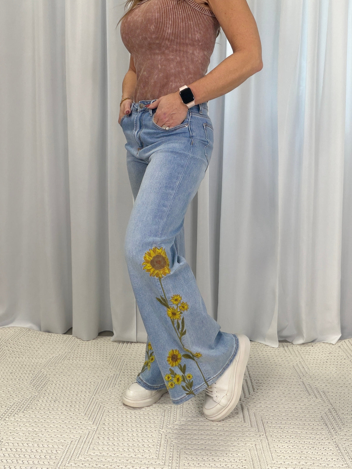 Sunshine Bloom Denim Jeans