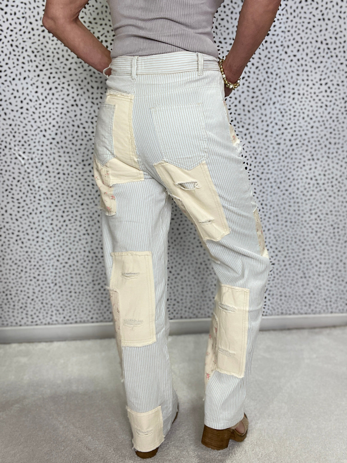 Pol Hang With Me Lightweight Easy Fit Multi Pattern Pants *Final Sale*