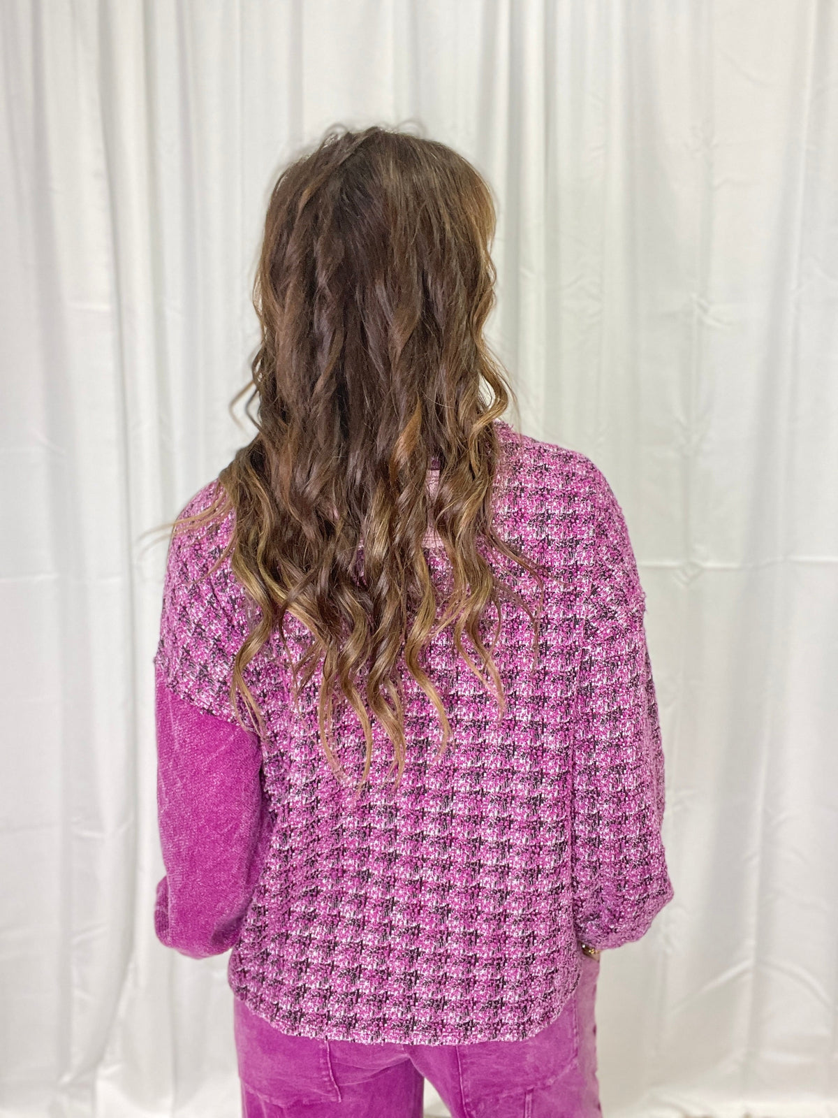 Split Ridge Patchwork Shacket In 2 Colors *Final Sale*