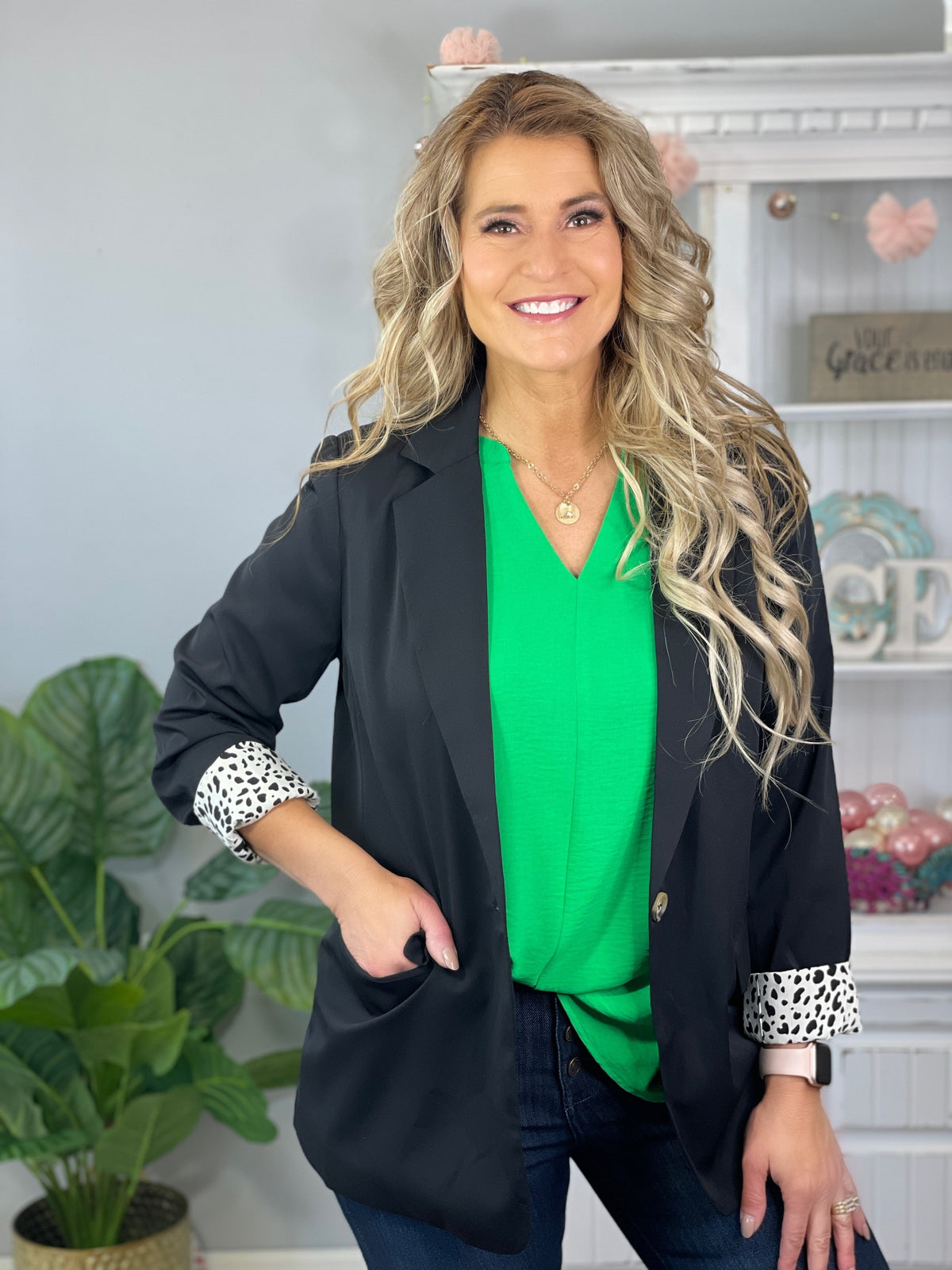 No Funny Business Blazer *Final Sale*
