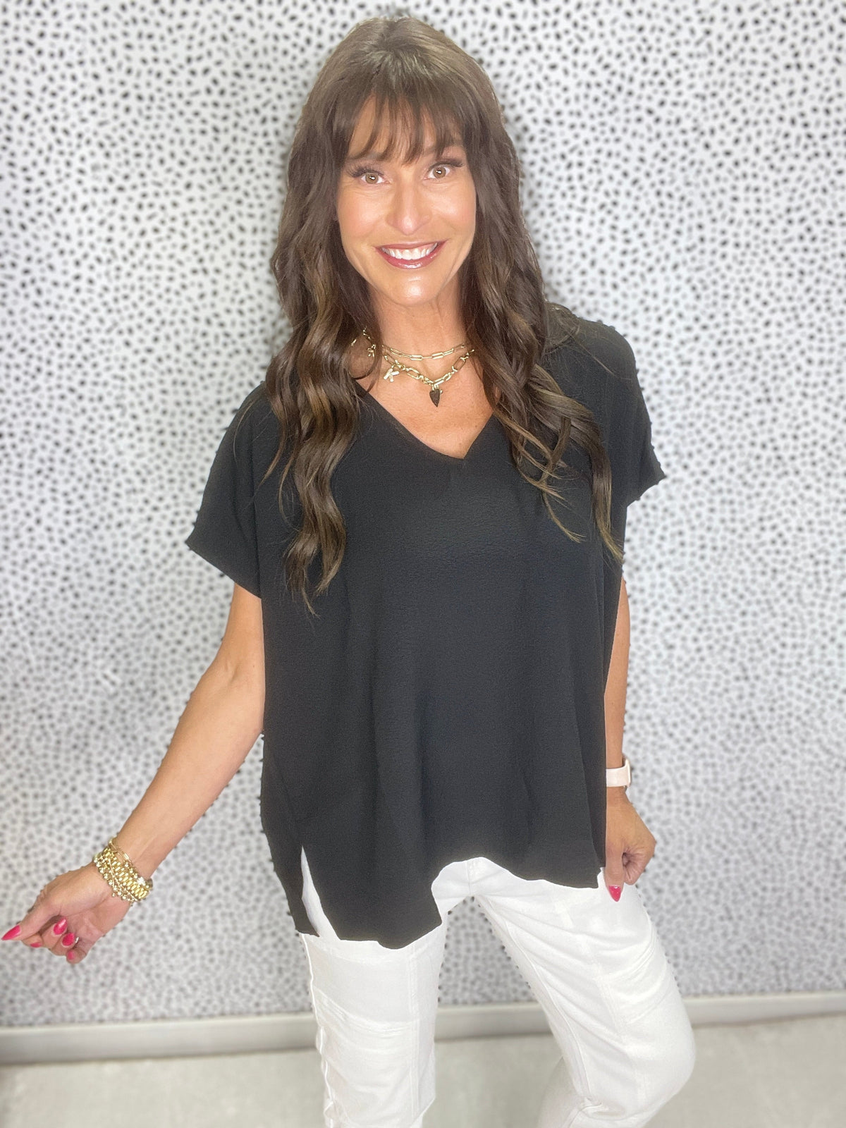Looking For You Easy Details Top In 4 Colors *Final Sale*